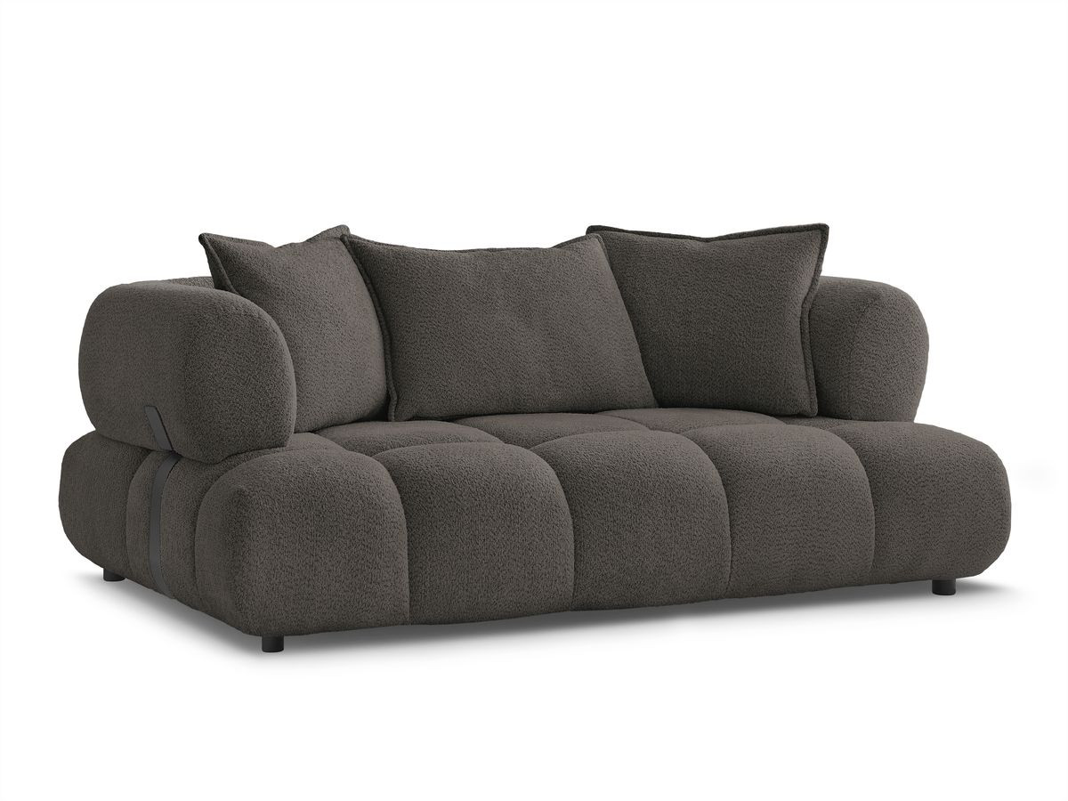 Bobochic Alya Sofa 2-Sitzer Bouclé-Stoff Braun