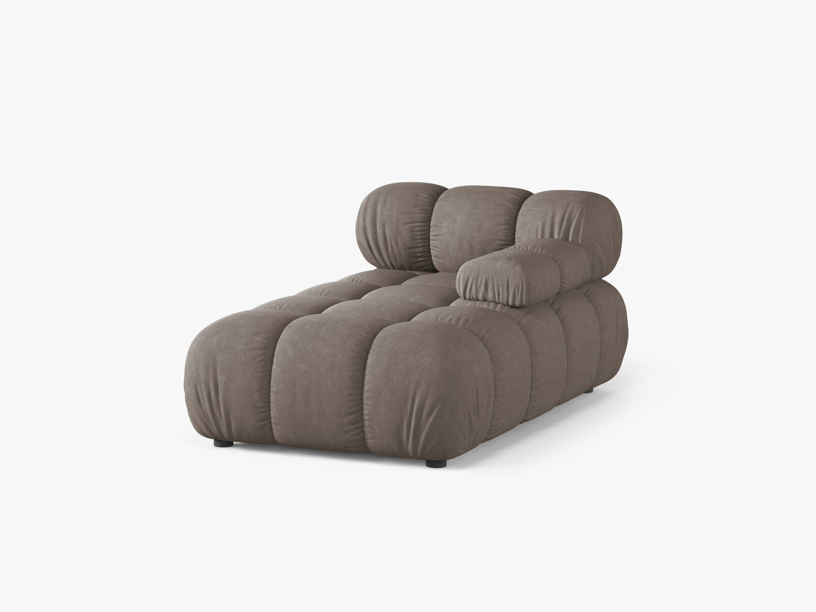Micadoni Recamiere Bellis Rechts Strukturierter Stoff Liberty Cappuccino