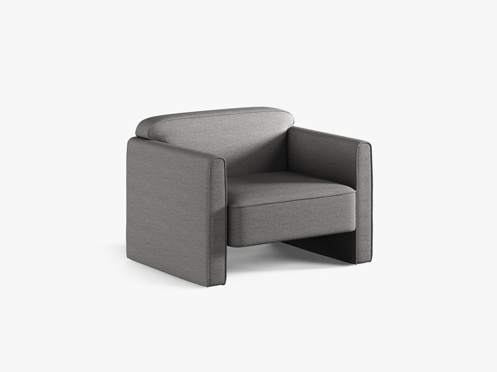 Micadoni Sessel Abby Strukturierter Stoff Heritage Grau