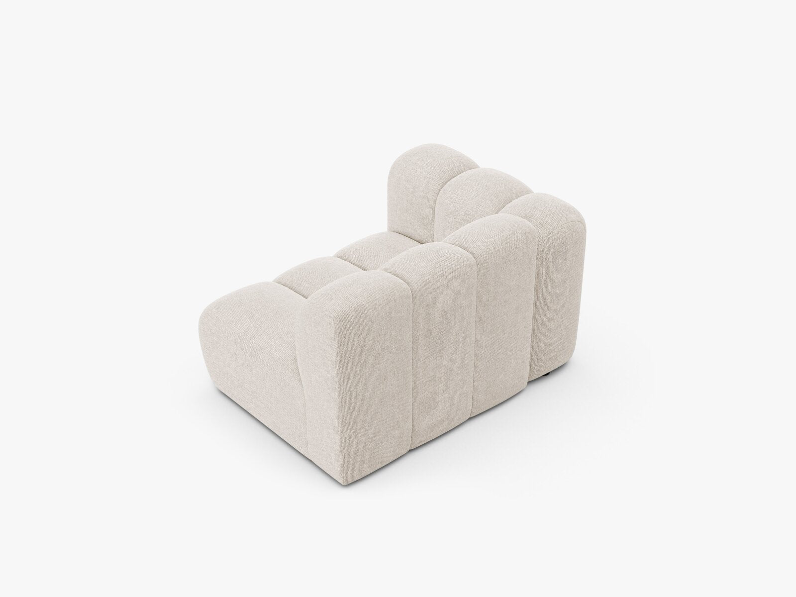 Micadoni Modul Lupine 1-Sitzer Links Chenille Eden Helles Beige