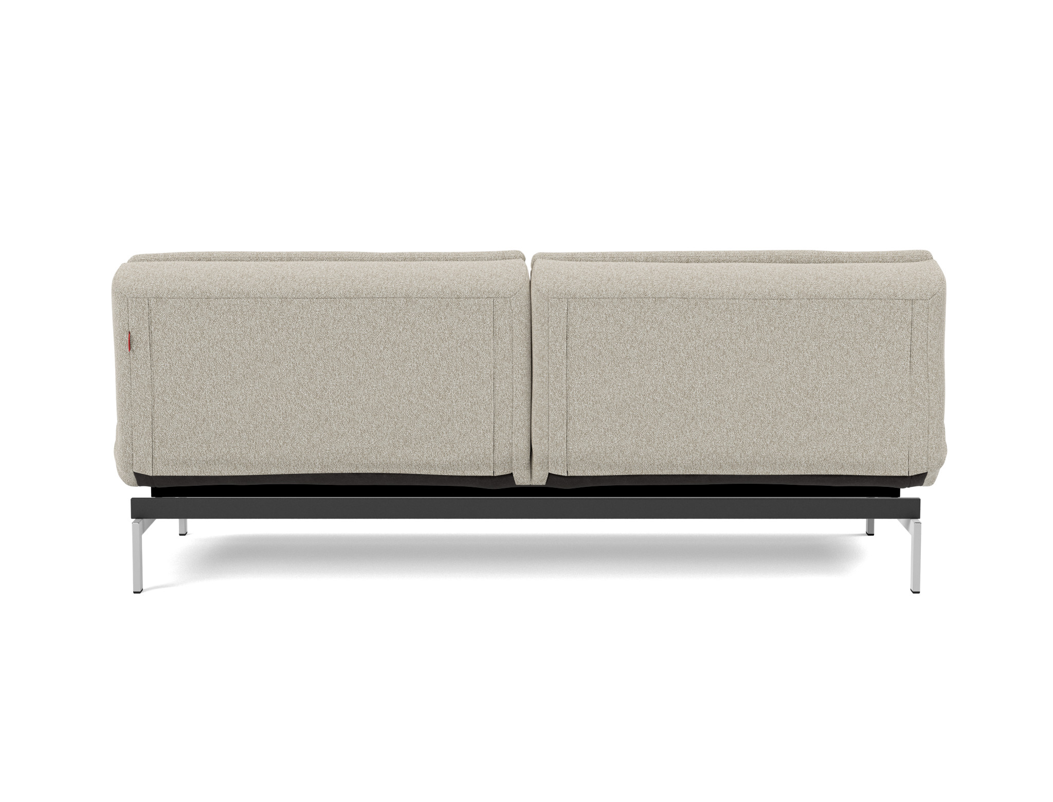 Schlafsofa Dublexo Boucle Skandi 539-Beige Beine Chrom