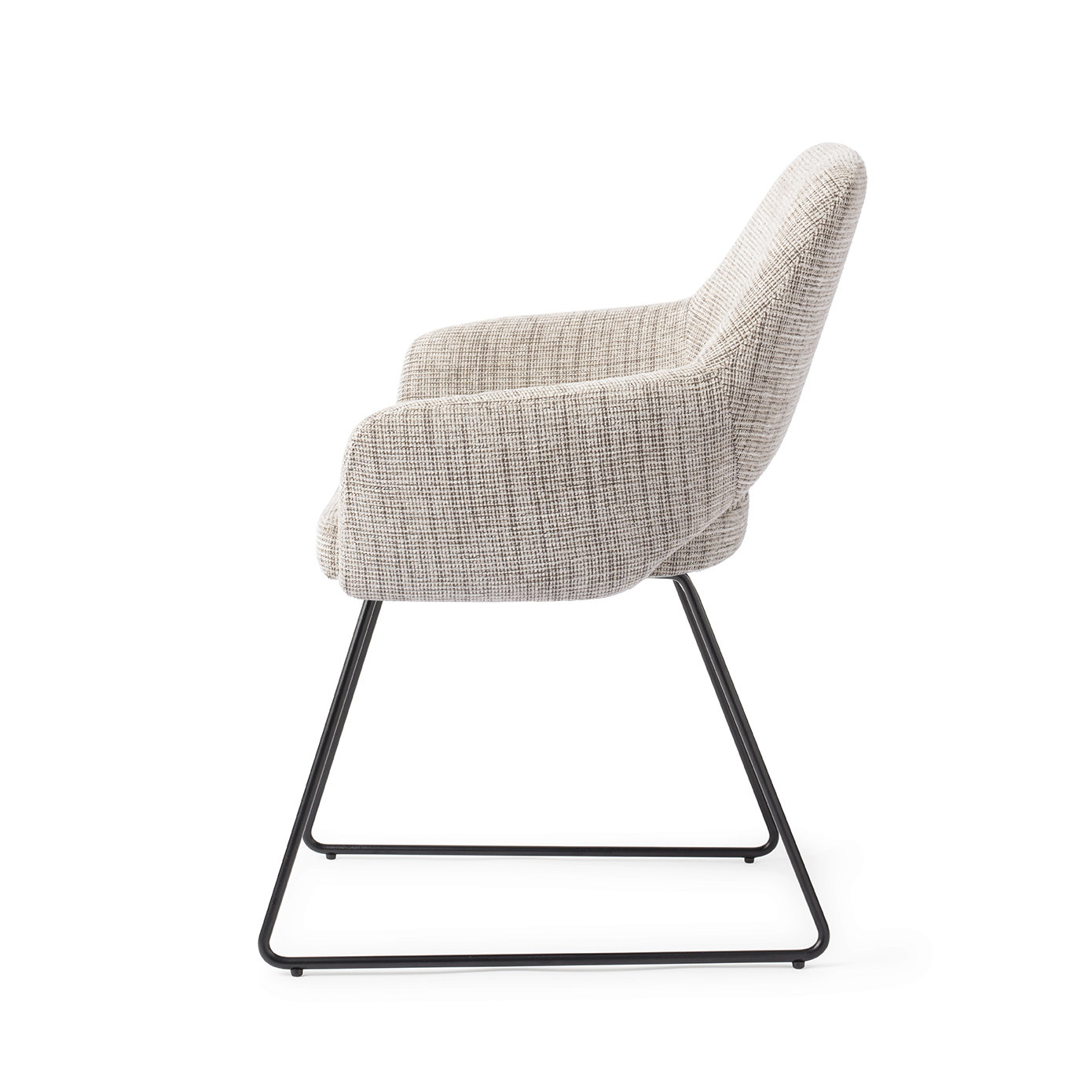 Jesper Home Esszimmerstuhl Yanai Caramel Grid Slide Schwarz