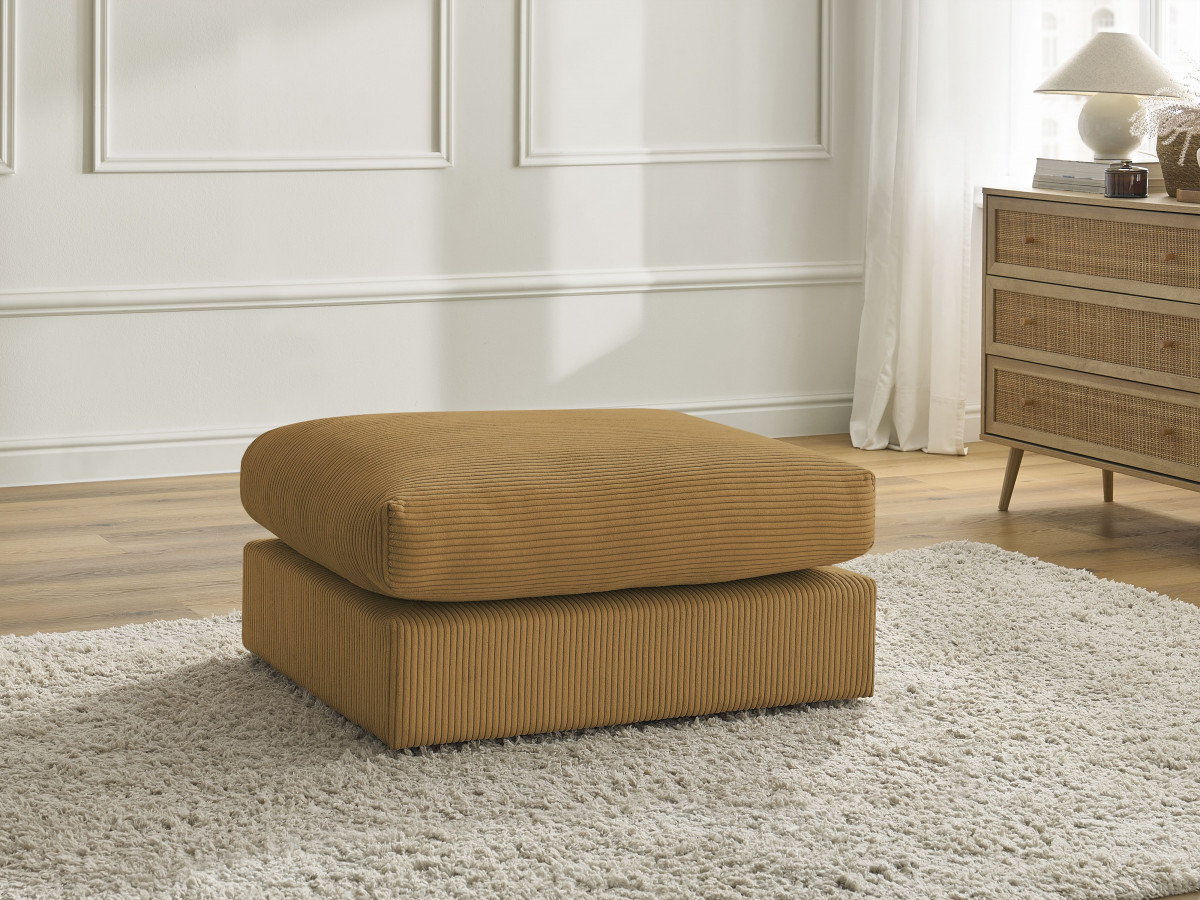 Bobochic Paris Pouf Cordsamt Gelb