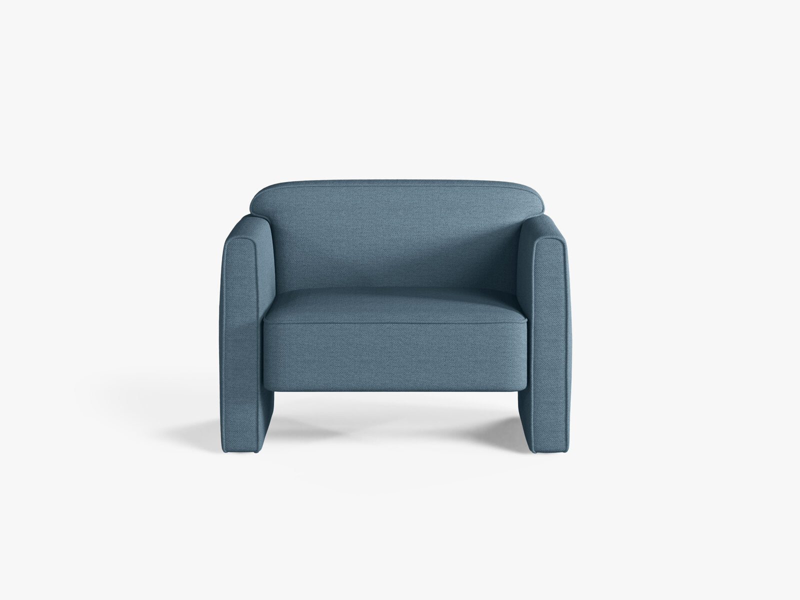 Micadoni Sessel Abby Strukturierter Stoff Heritage Jeansblau