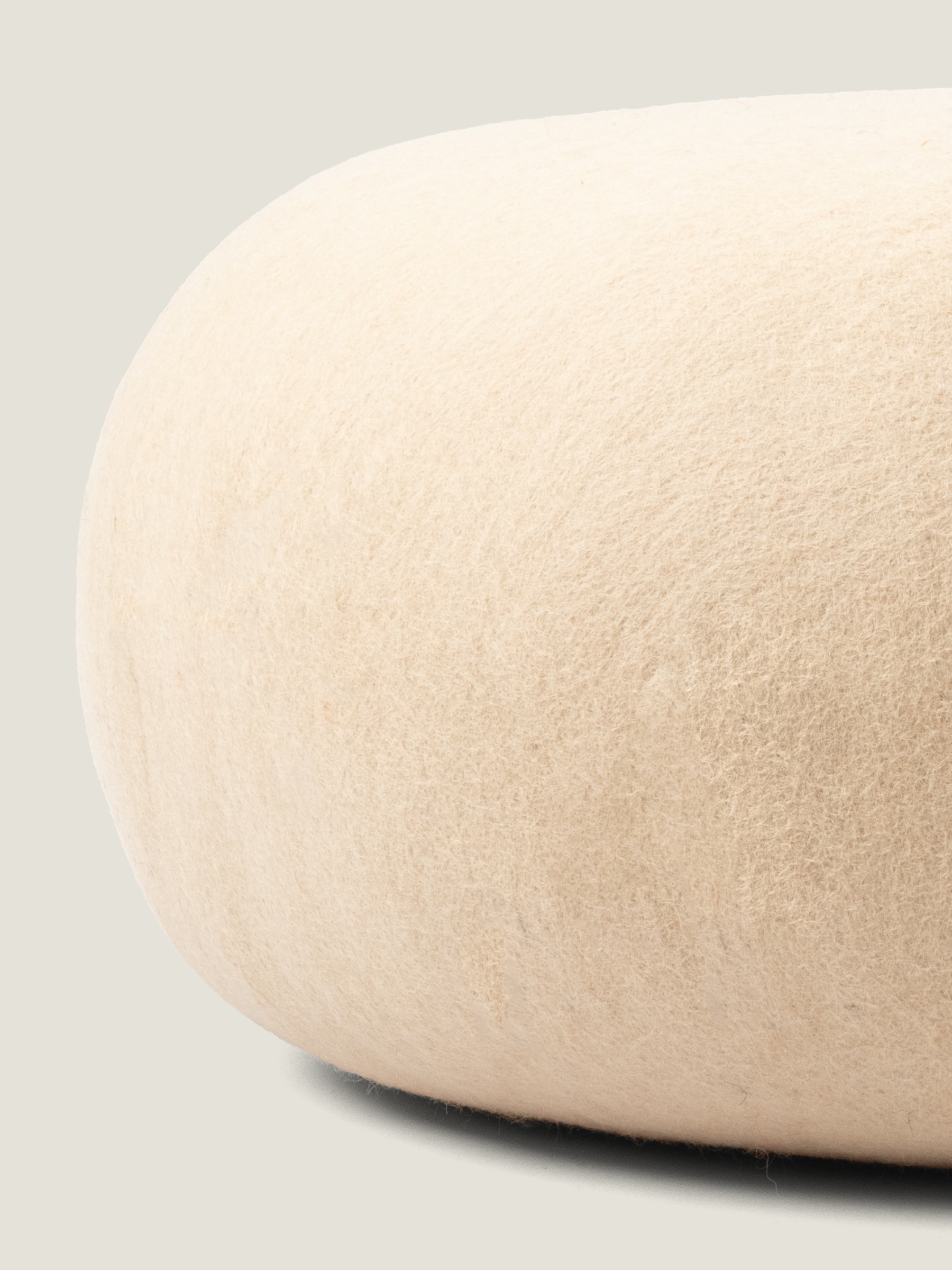 myfelt Levi Colour Pouf Beige Ø 48 x 18 cm