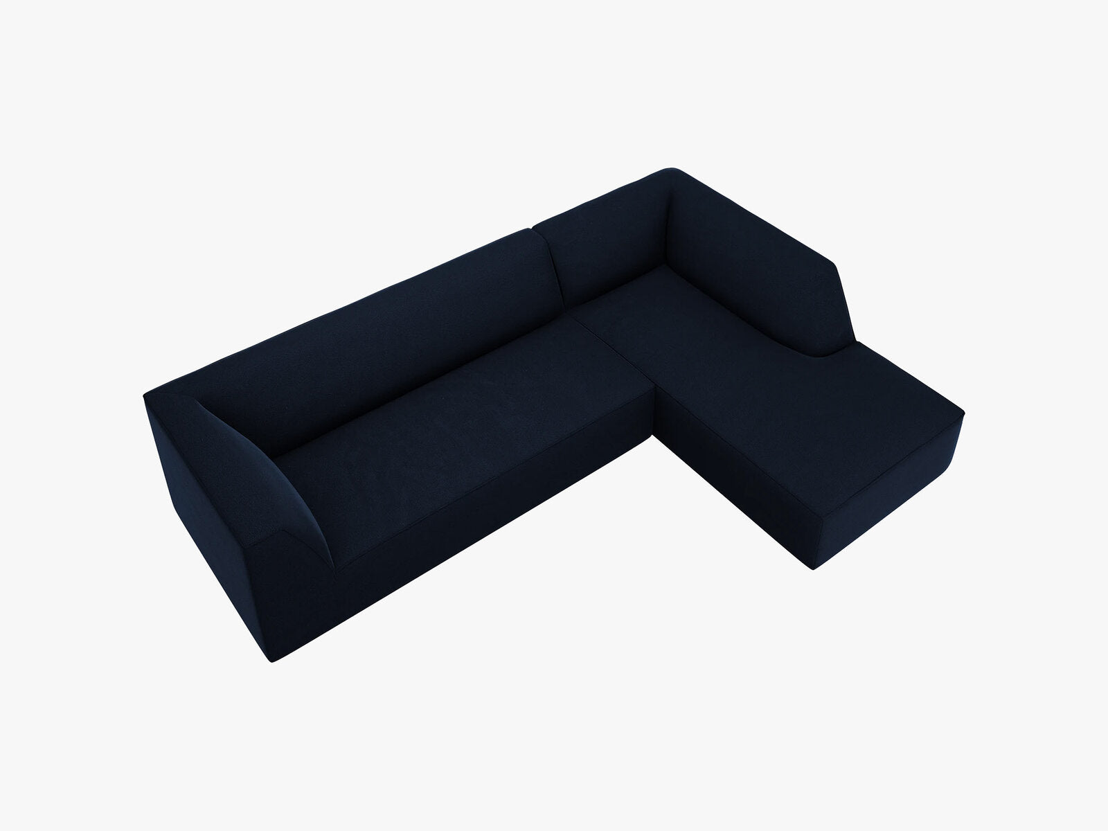 Micadoni 4-Sitzer Modular Sofa Ruby Rechts Samt Salvador Königsblau