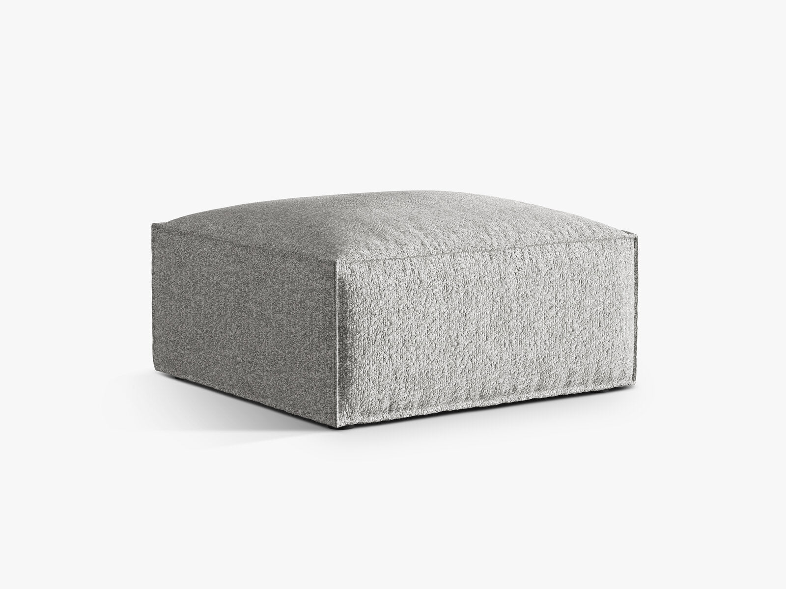 Micadoni Hocker Nuria 1-Sitzer Boucle Silber