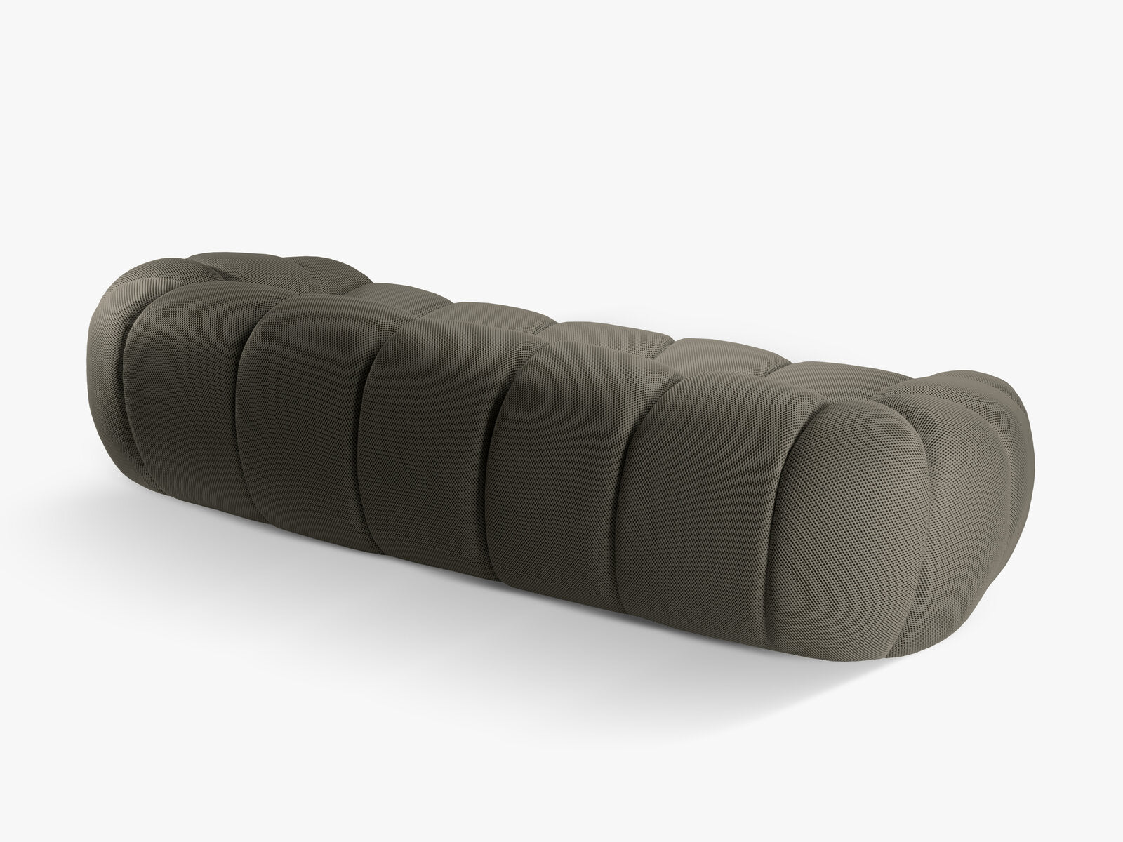 Micadoni Sofa Diana 4-Sitzer 3D-Stoff Stahl