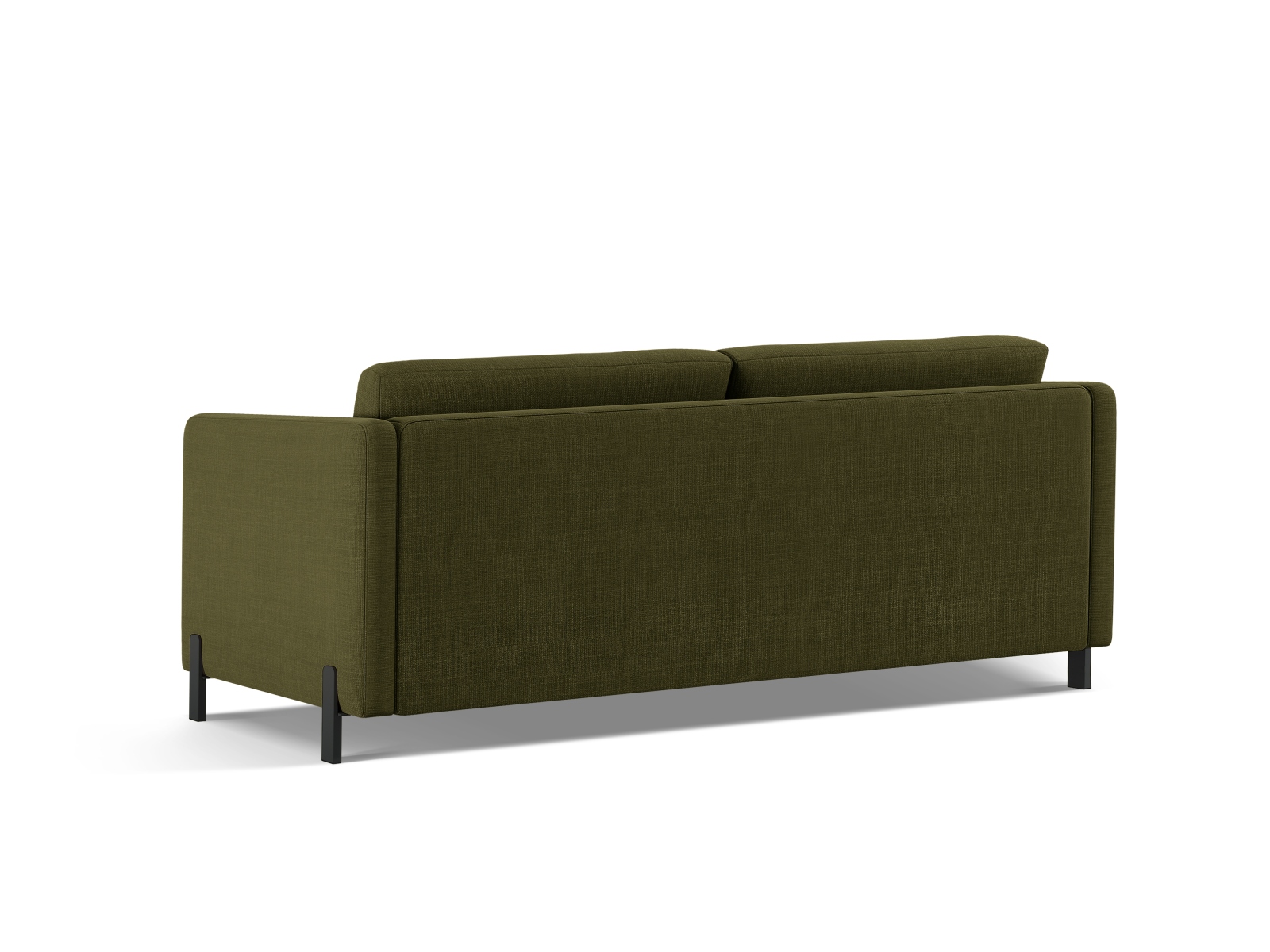 Micadoni Schlafsofa Gloria 2-Sitzer Strukturierter Stoff Grün 205x140