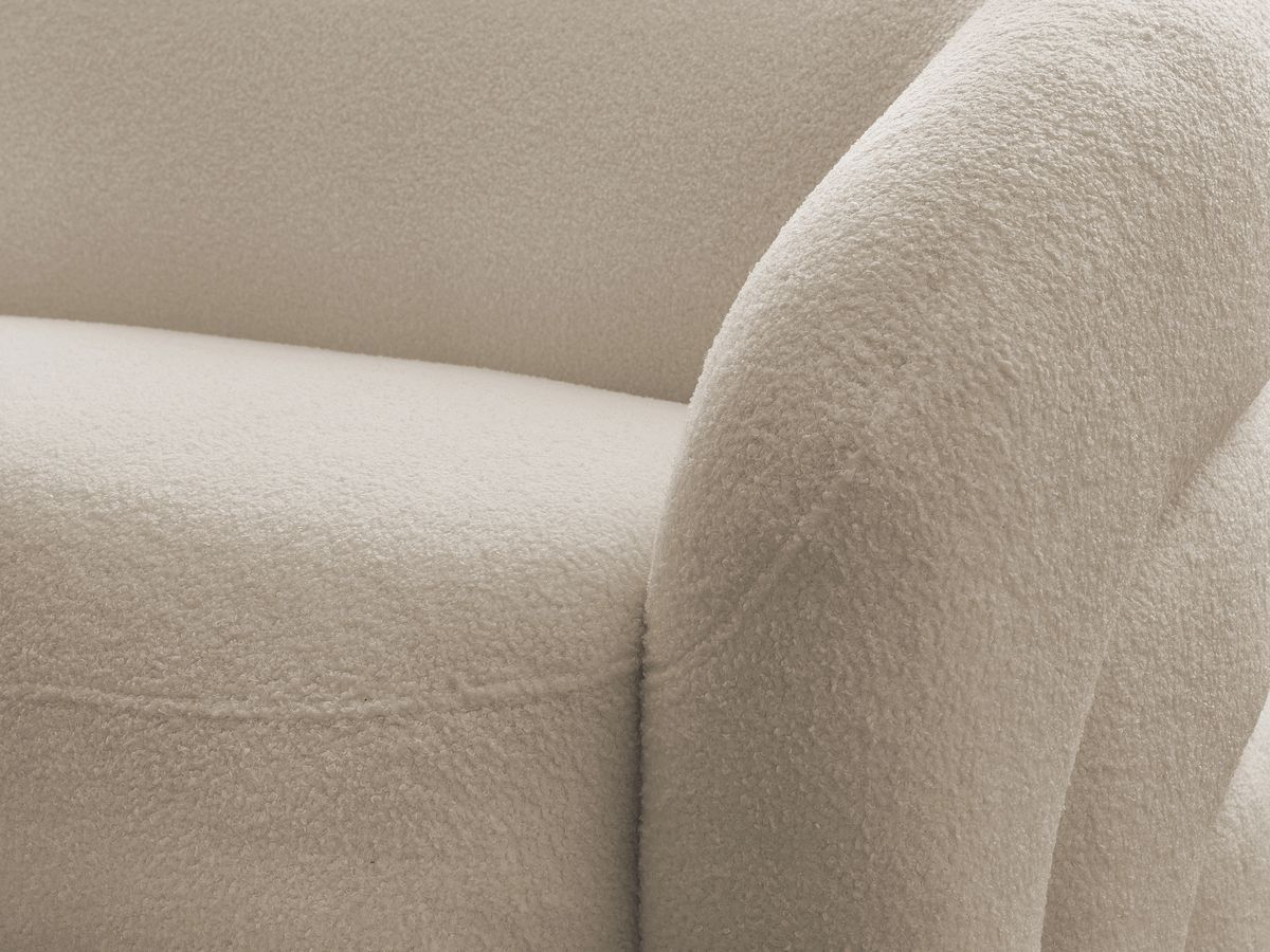 Bobochic Elina Sofa 6-Sitzer Bouclé-Stoff Beige