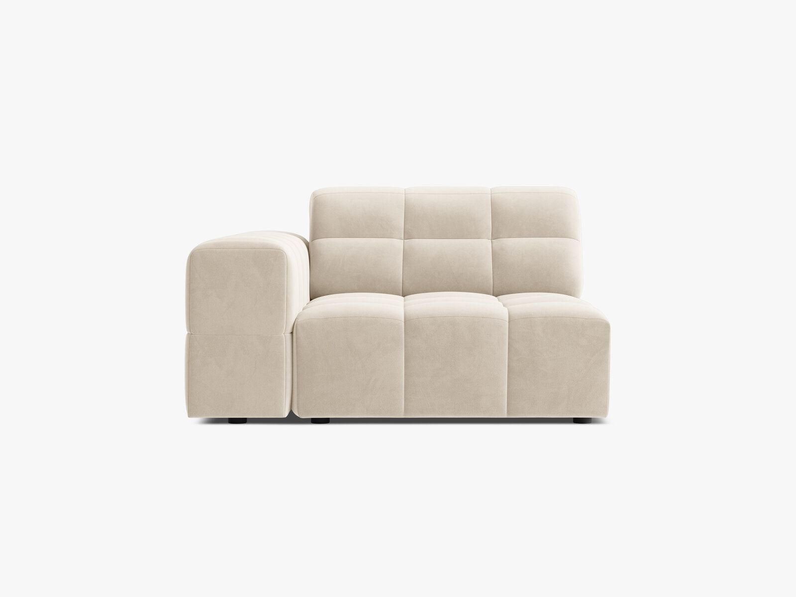 Micadoni Jennifer Sofamodul Links Samt Bluvel Helles Beige