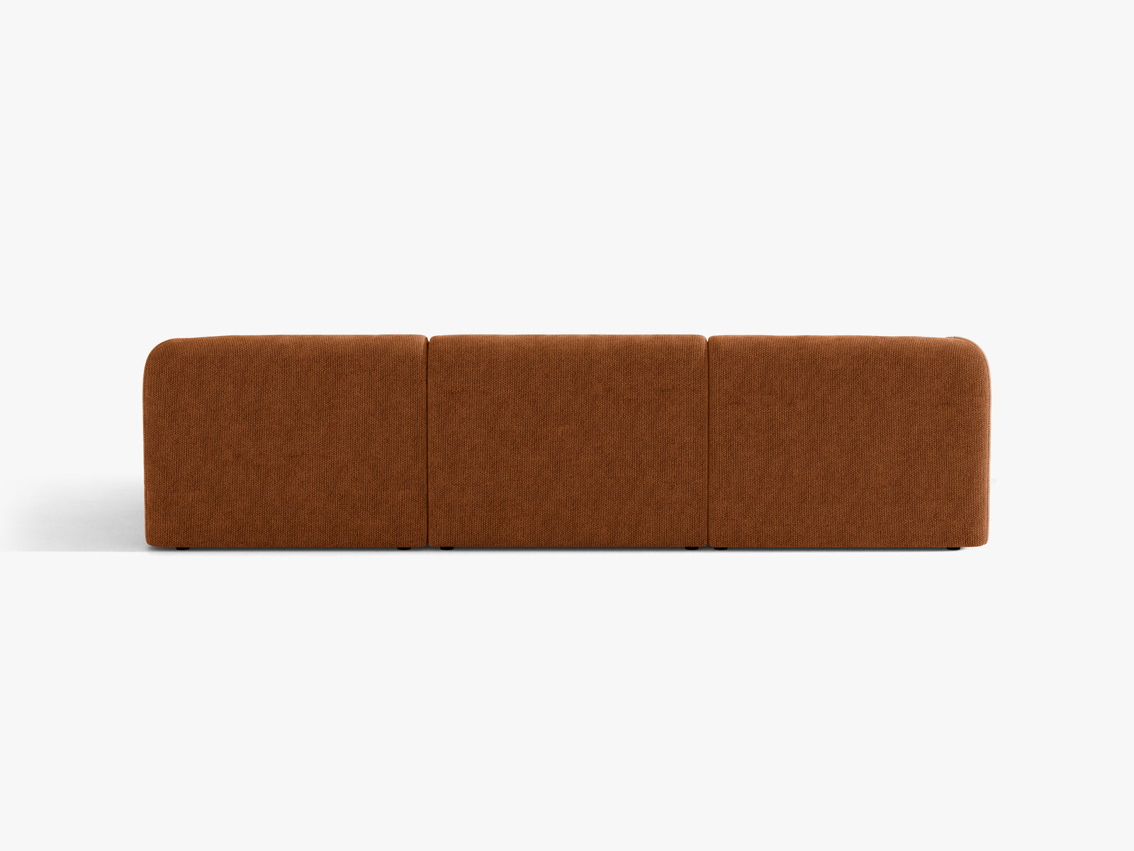 Micadoni Ecksofa Miley 4-Sitzer Chenille Eden Ziegel Rechts