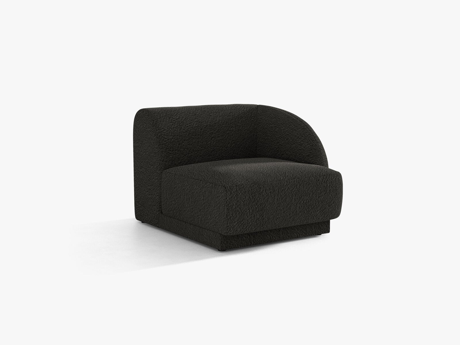 Micadoni Eckmodul Miley 1-Sitzer Rechts Boucle Baloo Braun