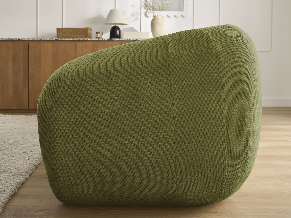 Bobochic Neyo Schlafsofa 3-Sitzer Stoff Grün