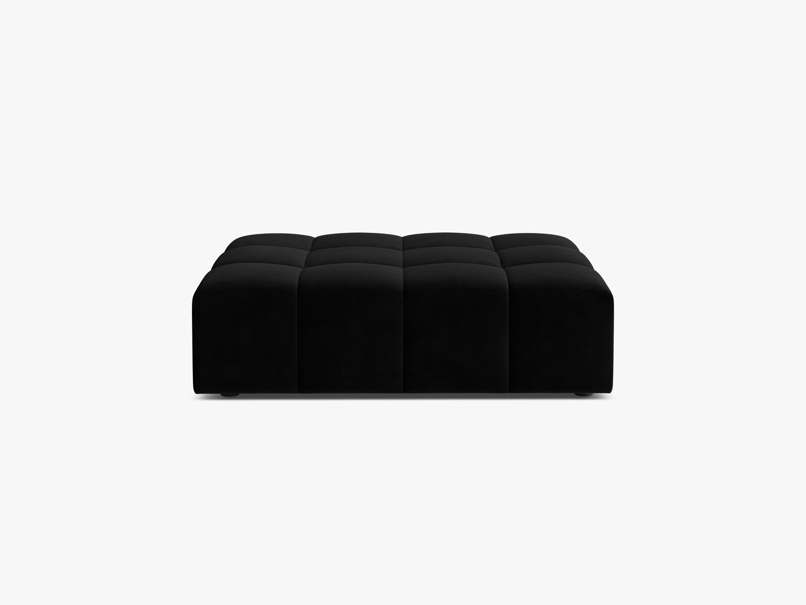 Micadoni Hocker Jennifer 1-Sitzer Samt Bluvel Schwarz
