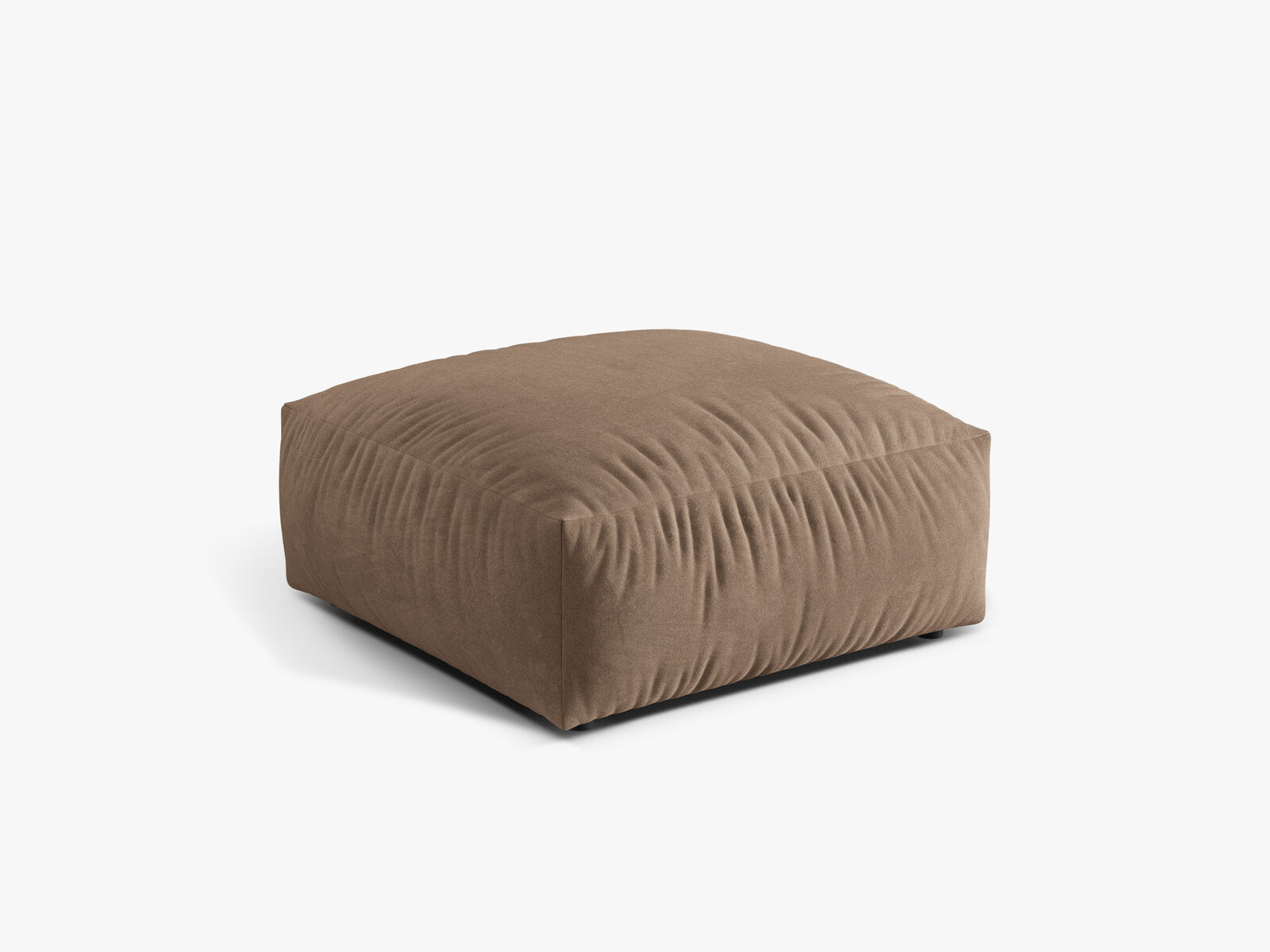 Micadoni Hocker Martina Groß 1-Sitzer Samt Vogue Dunkelbeige