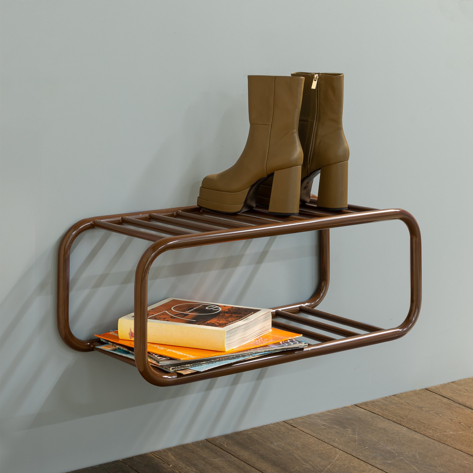 Spinder Design Schuhregal Retro SR Chocolate Brown