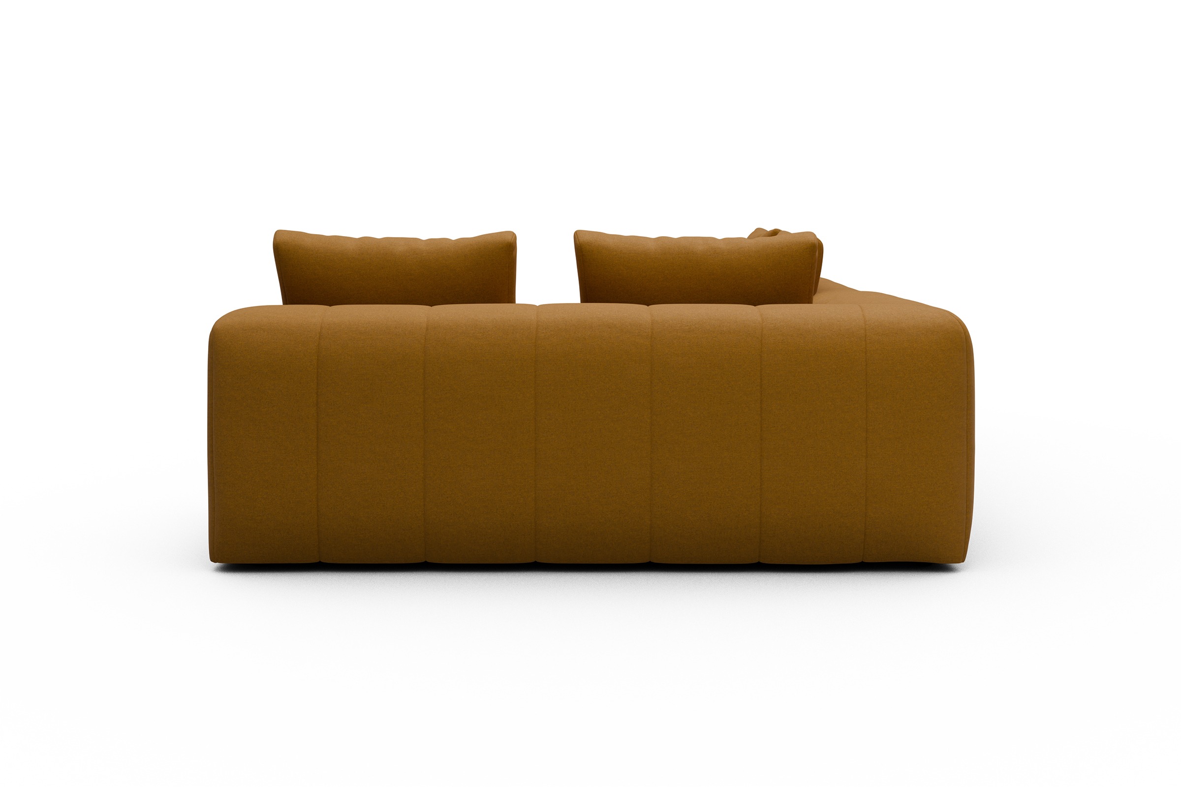 Ecksofa Hugo 2x 2,5-Sitzer Armlehne links Satya-Ocre