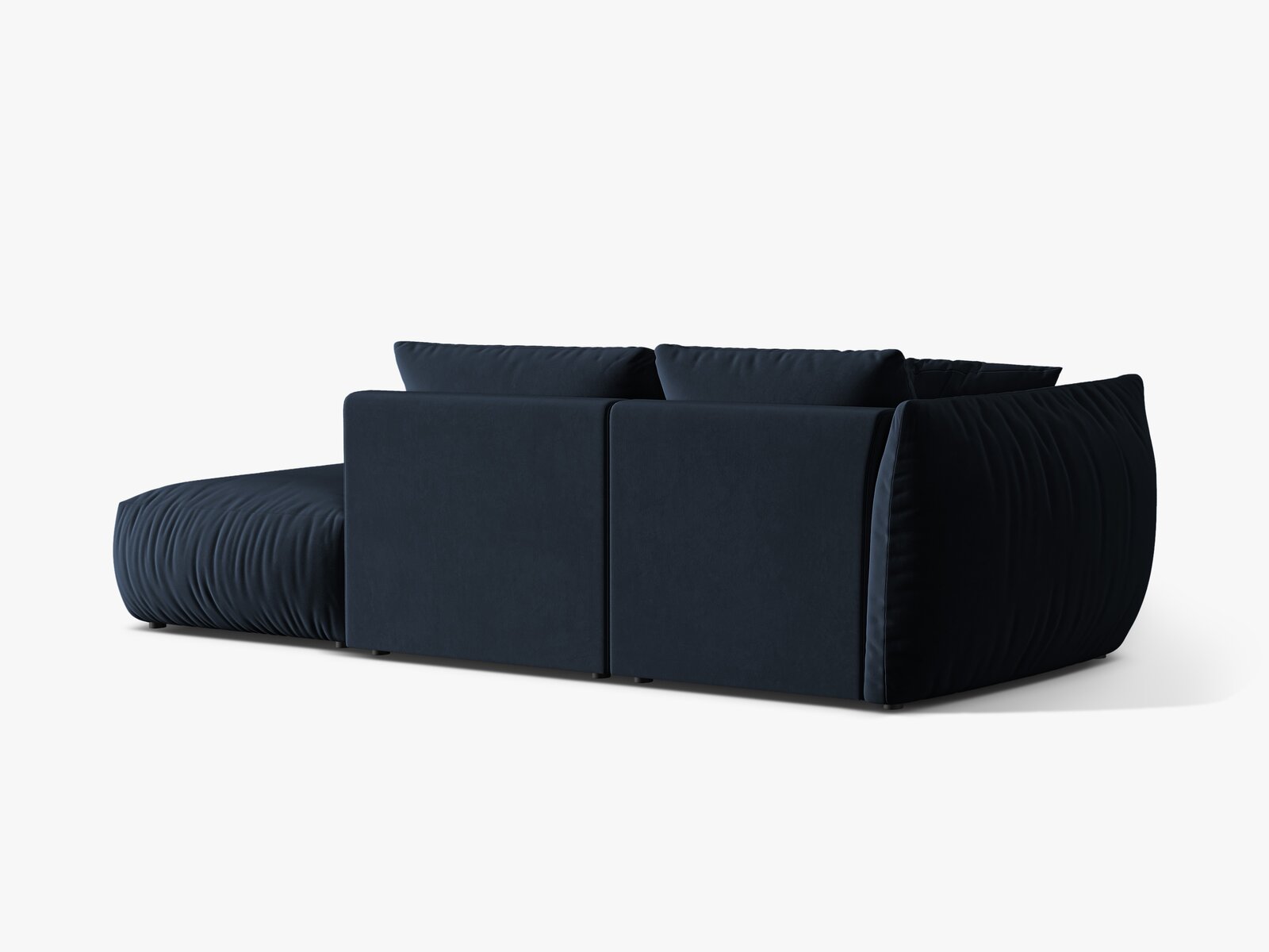 Micadoni Modulares Sofa Chris 3-Sitzer Rechts Samt Königsblau