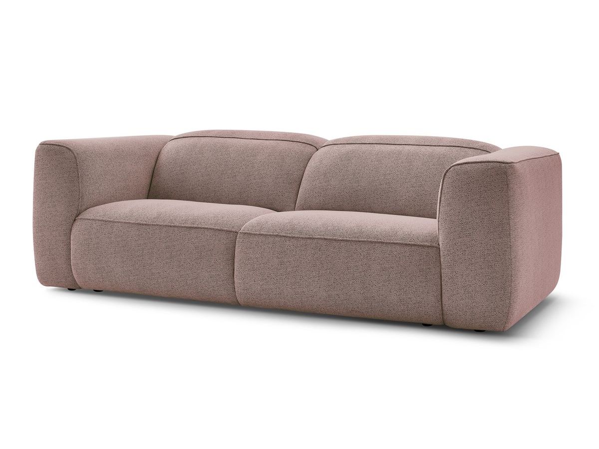 Bobochic William Sofa 3-Sitzer Melange-Stoff Rosa