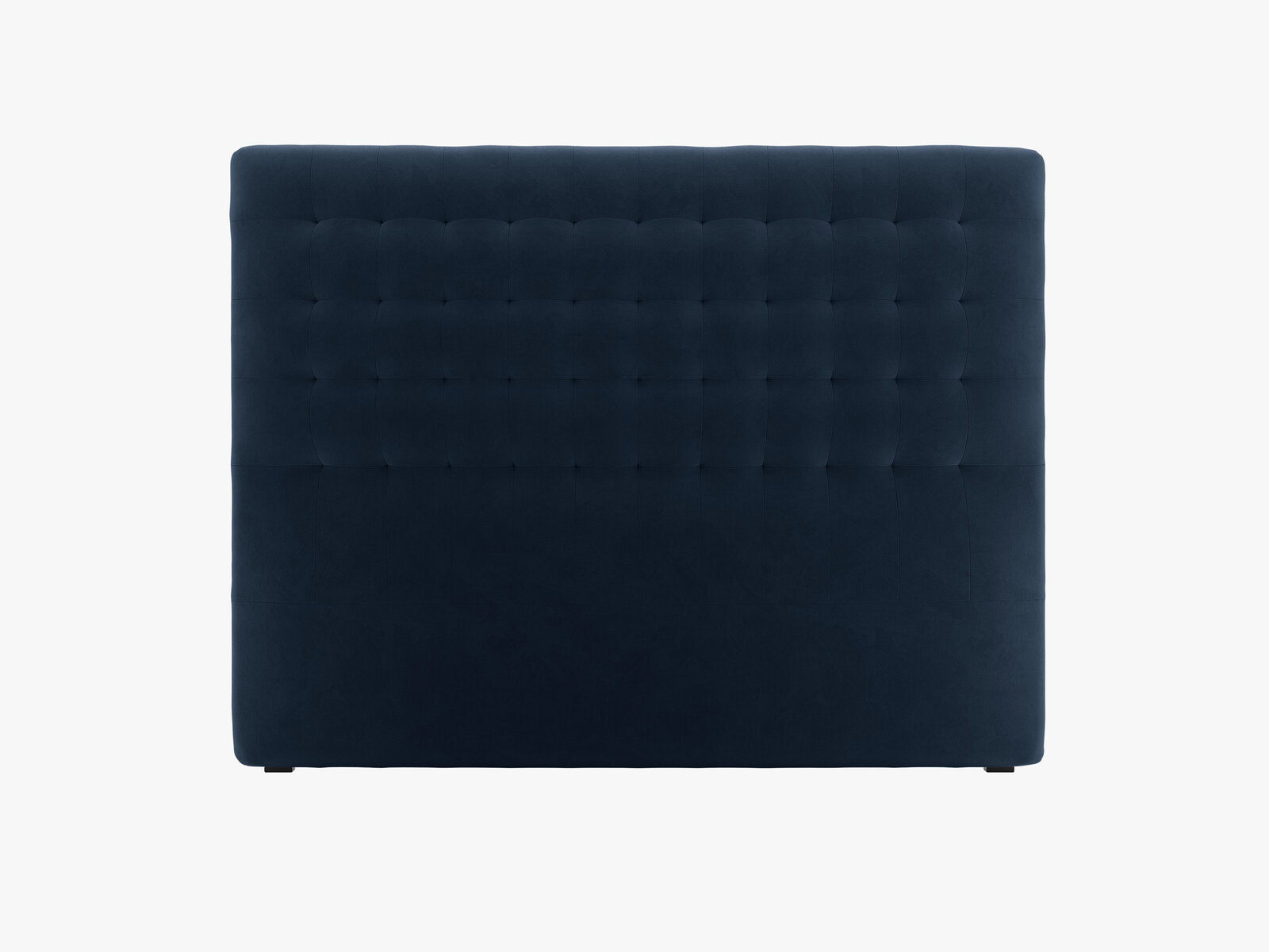 Micadoni Nova Samtiger Kopfteil 120 cm (H 120 cm) Samt Paris Dunkelblau 160x120