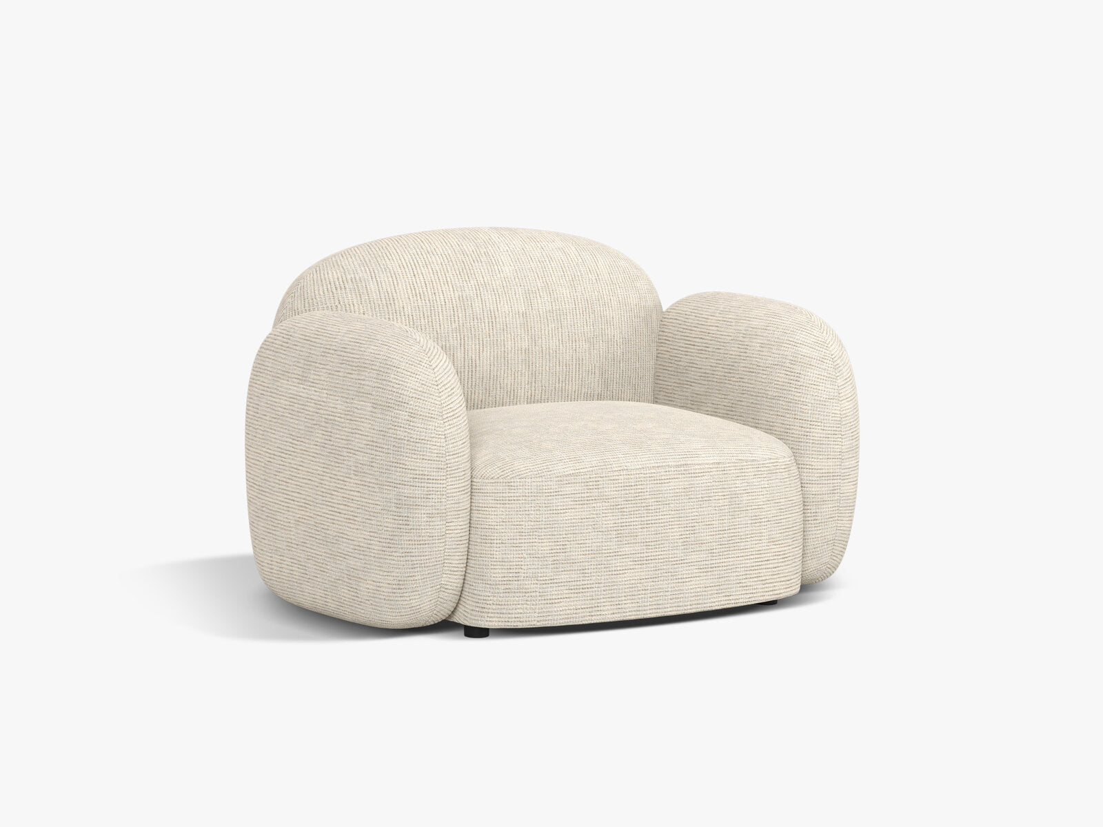Micadoni Sessel Blair Strukturierter Stoff Baltimore Helles Beige