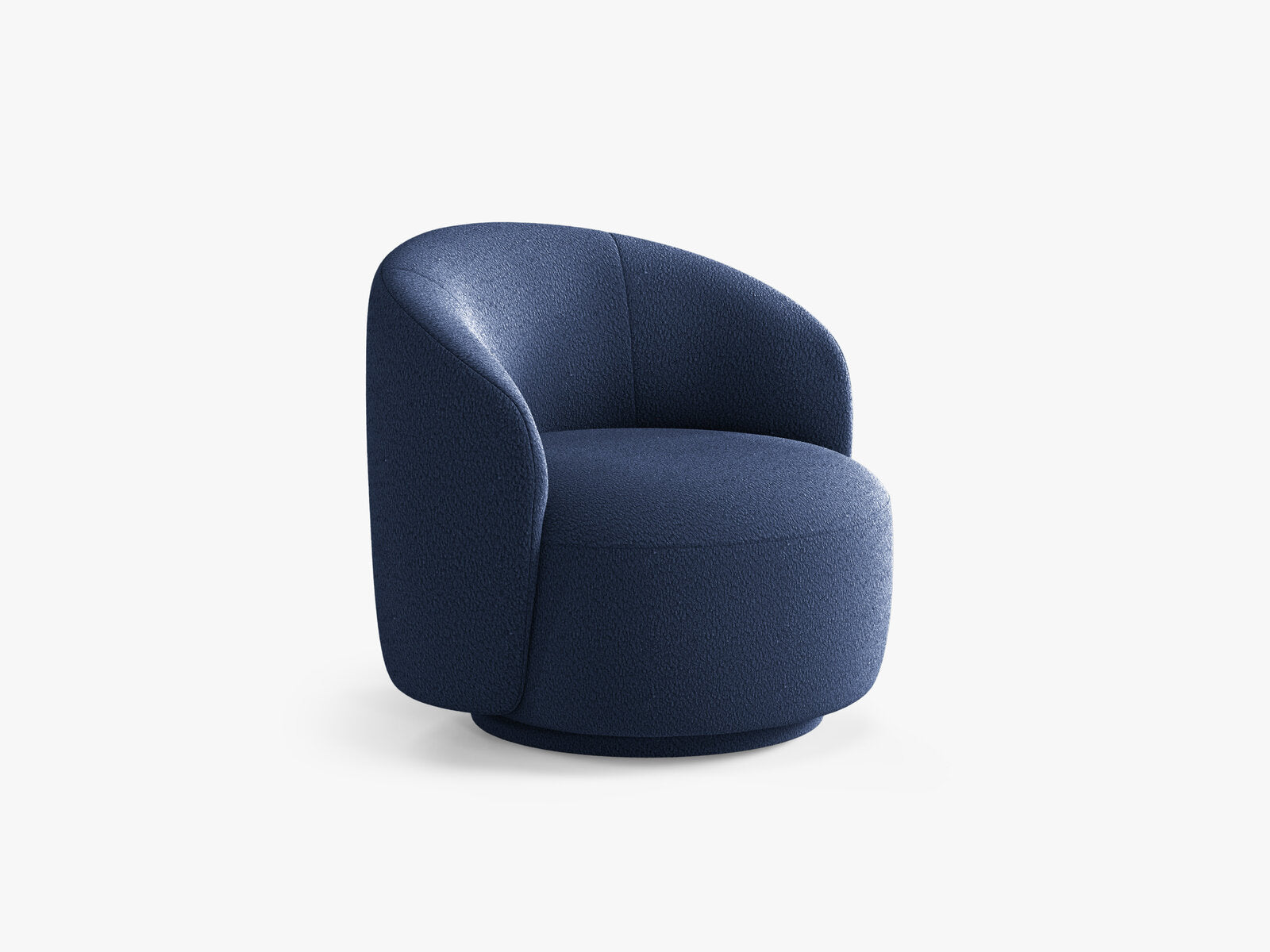 Micadoni drehbarer Sessel Letizia Boucle Coral Marineblau