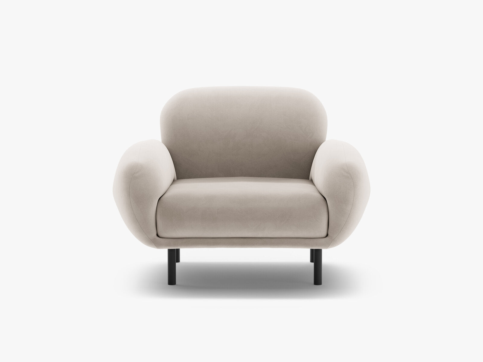 Micadoni Sessel Poppy Samt Casino Helles Beige