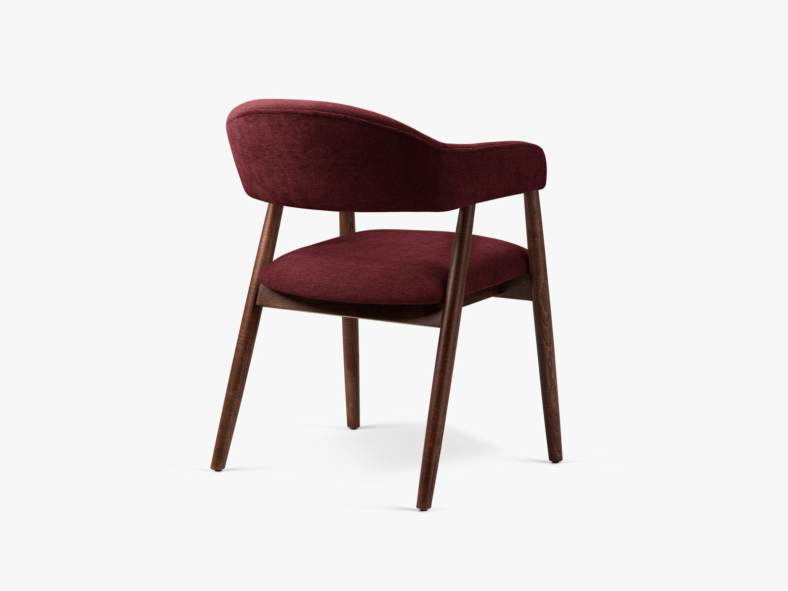 Micadoni Stuhl Adra Chenille Rebel Bordeaux Nussbaum