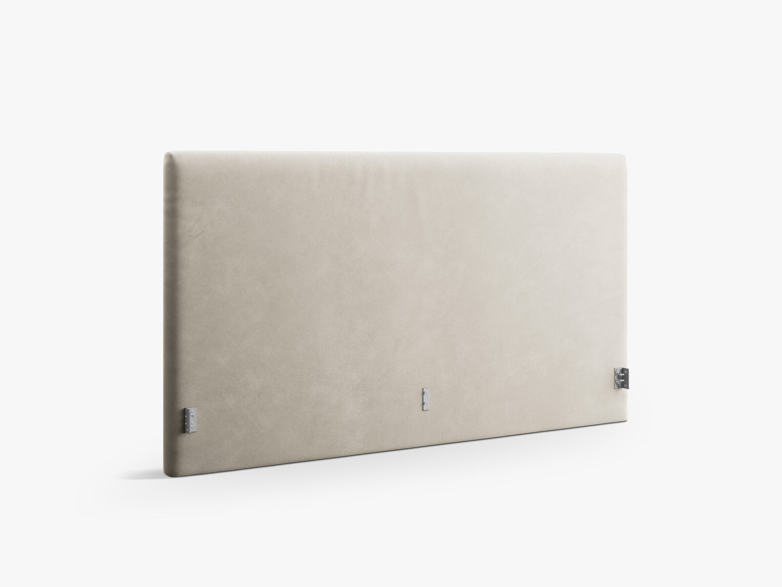 Micadoni Remo Samtiger Kopfteil Samt Bluvel Dunkelbeige 190.5x100