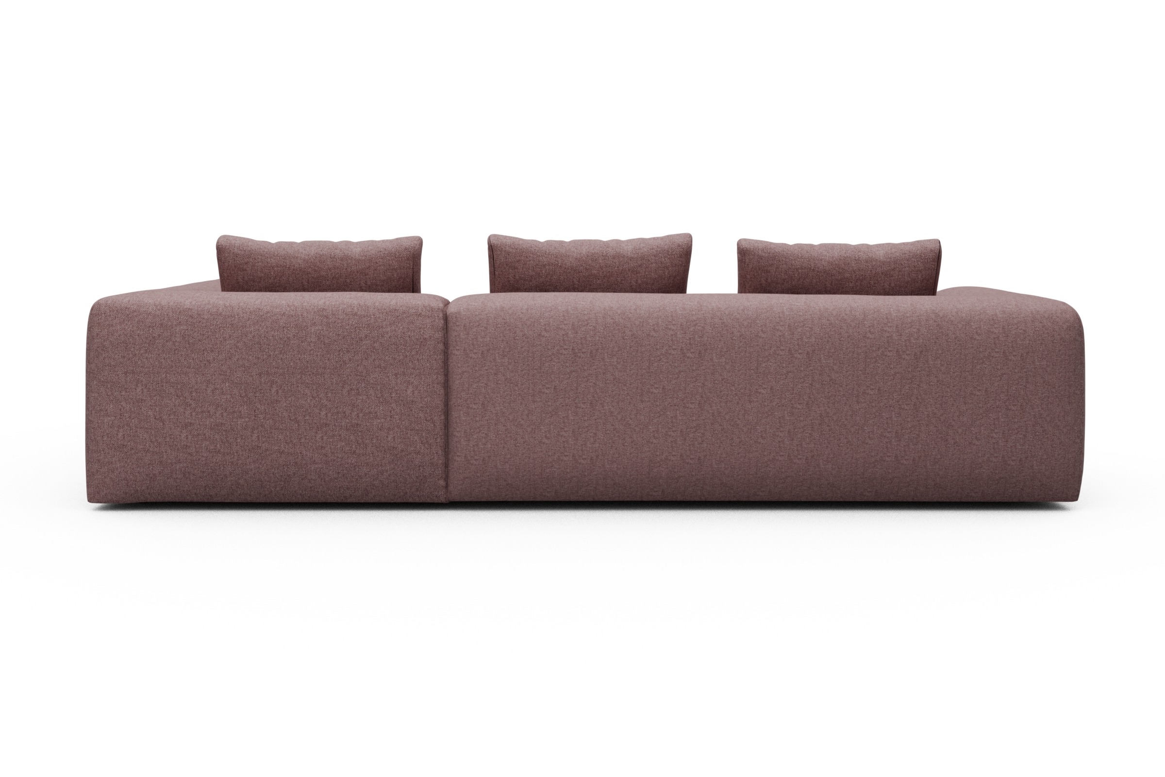 Ecksofa Fred Relax-Ecke rechts mit 2,5-Sitzer Sama-Flamingo