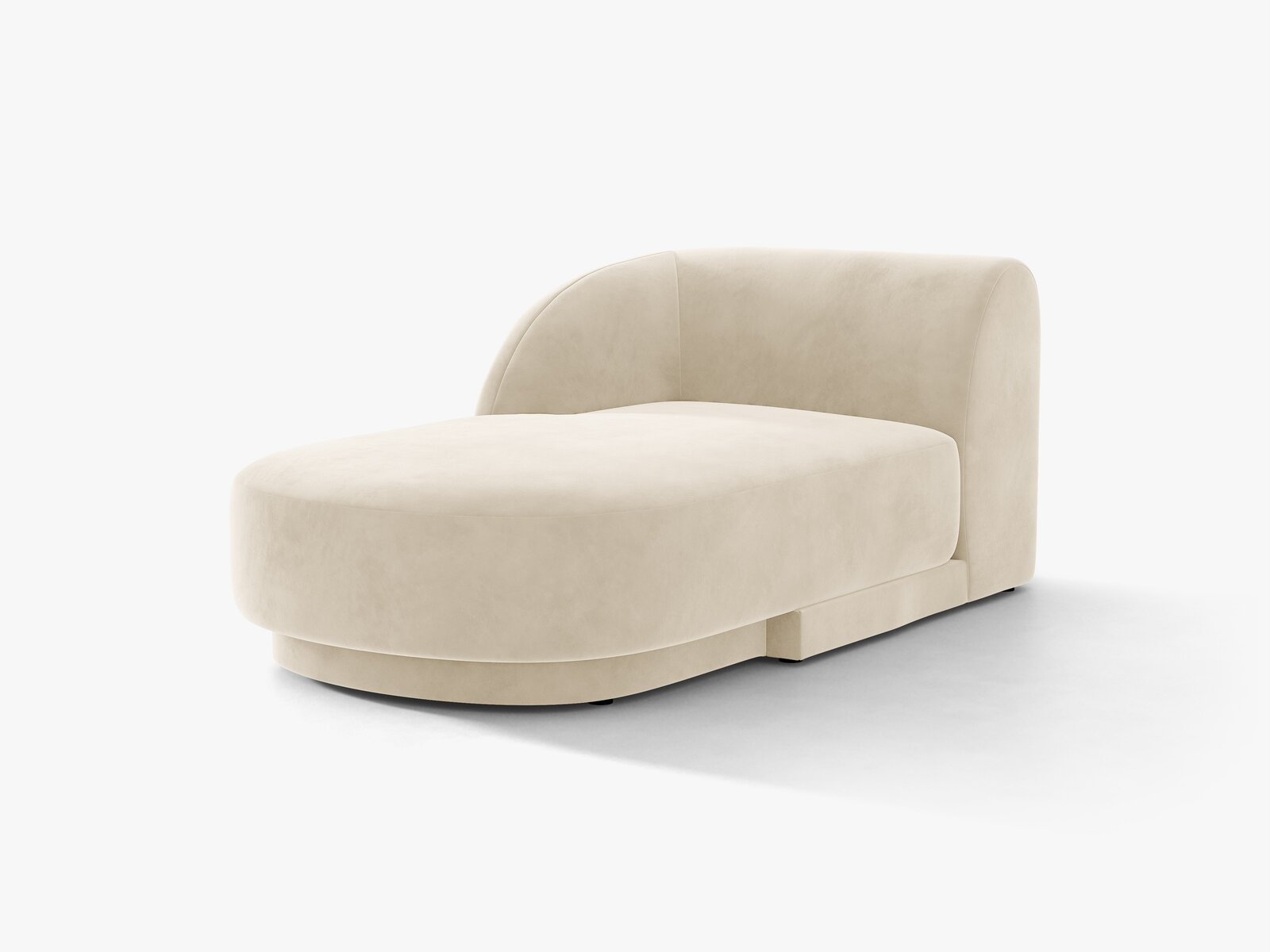 Micadoni Modul Miley 2-Sitzer Samt Venus Helles Beige Links