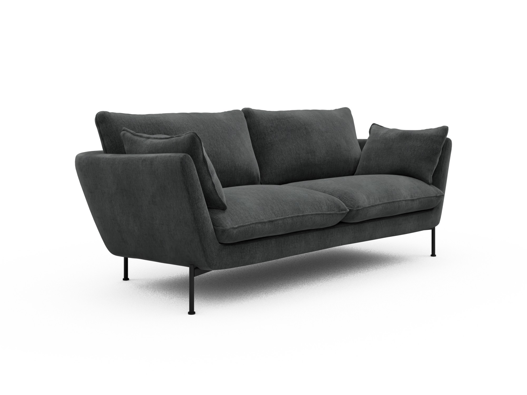 Skandi Home Sofa Anton 2-Sitzer Smooth-Deep-Warm-Grey moebelfaktor
