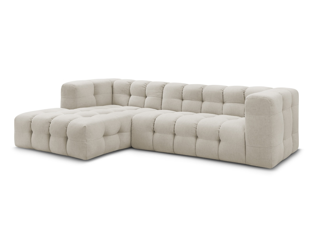 Bobochic Cloud Ecksofa 288 × 184 cm Stoff Beige Ecke links