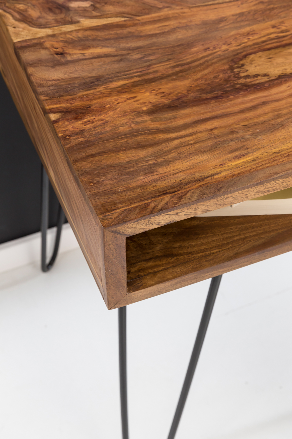Schreibtisch Agdenes Sheesham Massivholz 110 × 60 × 76 cm