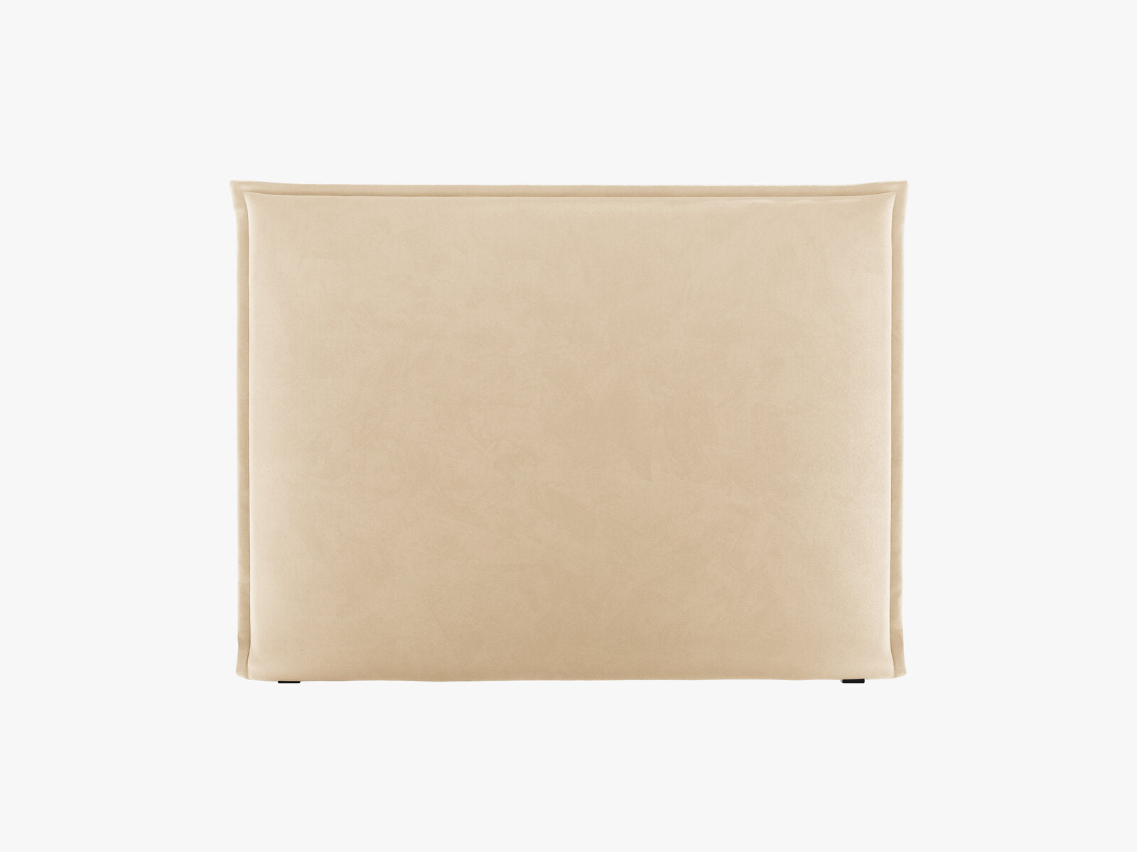 Micadoni Monica Samtiger Kopfteil 140 cm (H 120 cm) Samt Paris Nude 160x120
