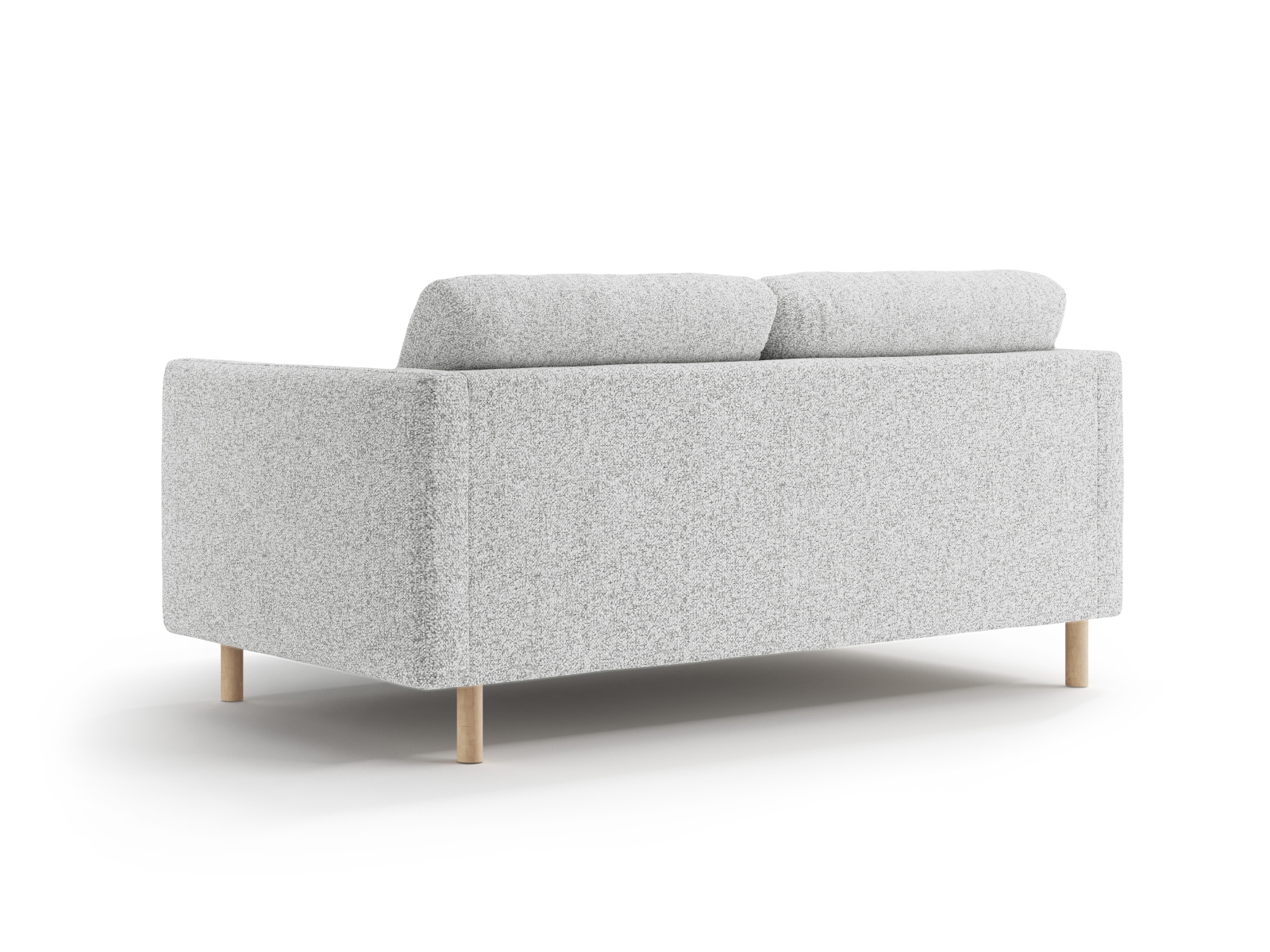 Micadoni Sofa Eden 2-Sitzer Strukturierter Stoff Hellgrau Melange