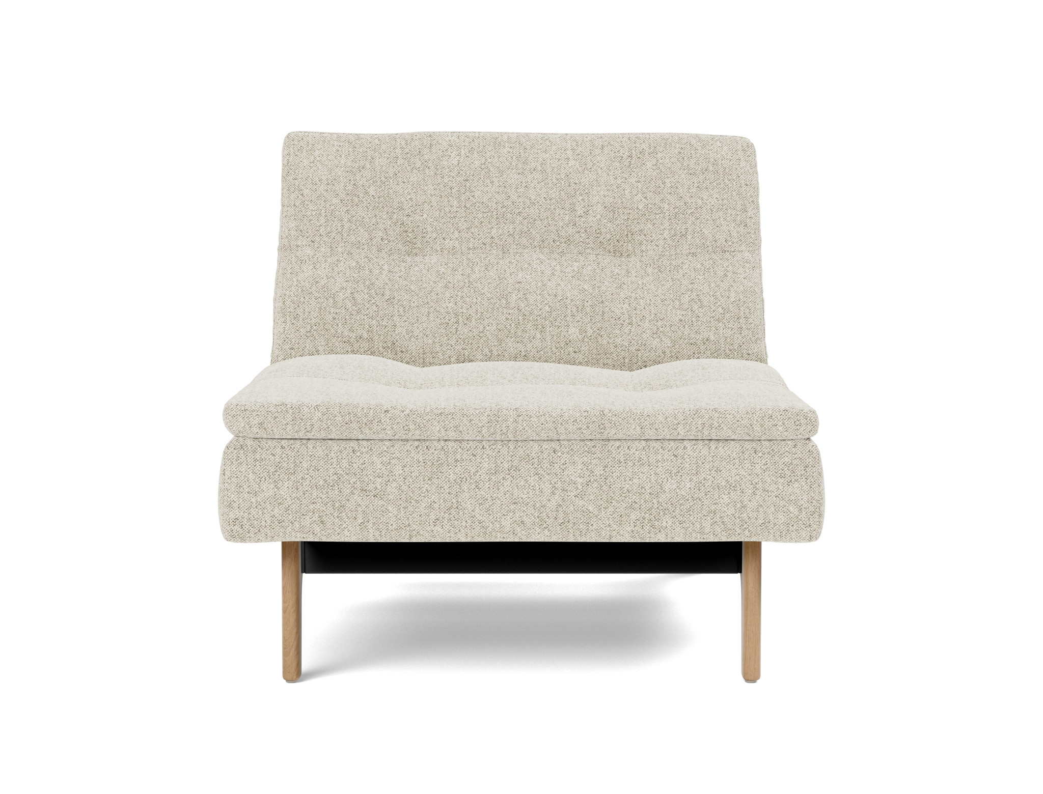 Sessel Dublexo Strukturierter Stoff Taura 357-Off-White Beine Eiche