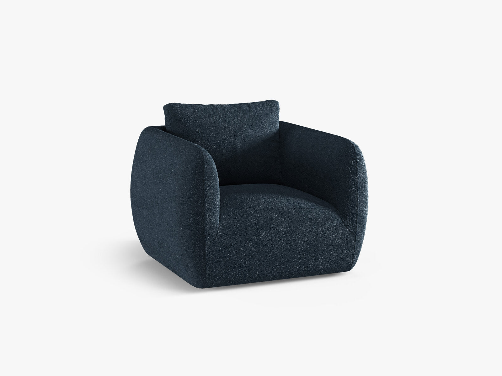 Micadoni Sessel Iga Boucle Baloo Dunkelblau