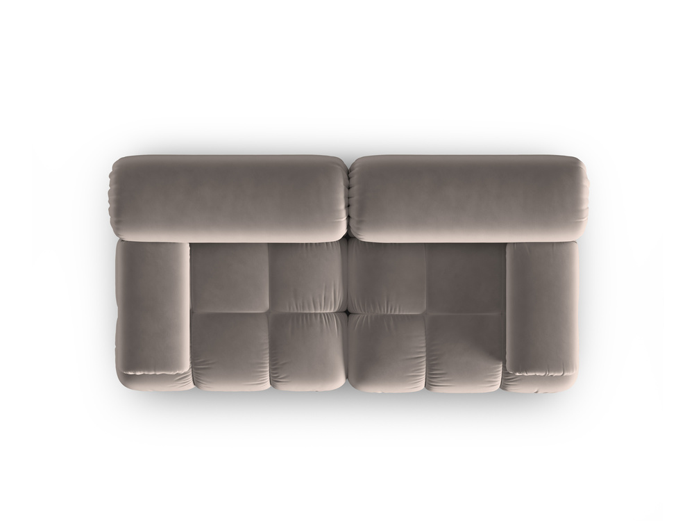 Cosmopolitan Design Sofa Cortina 2-Sitzer Samt Bluvel Cappuccino