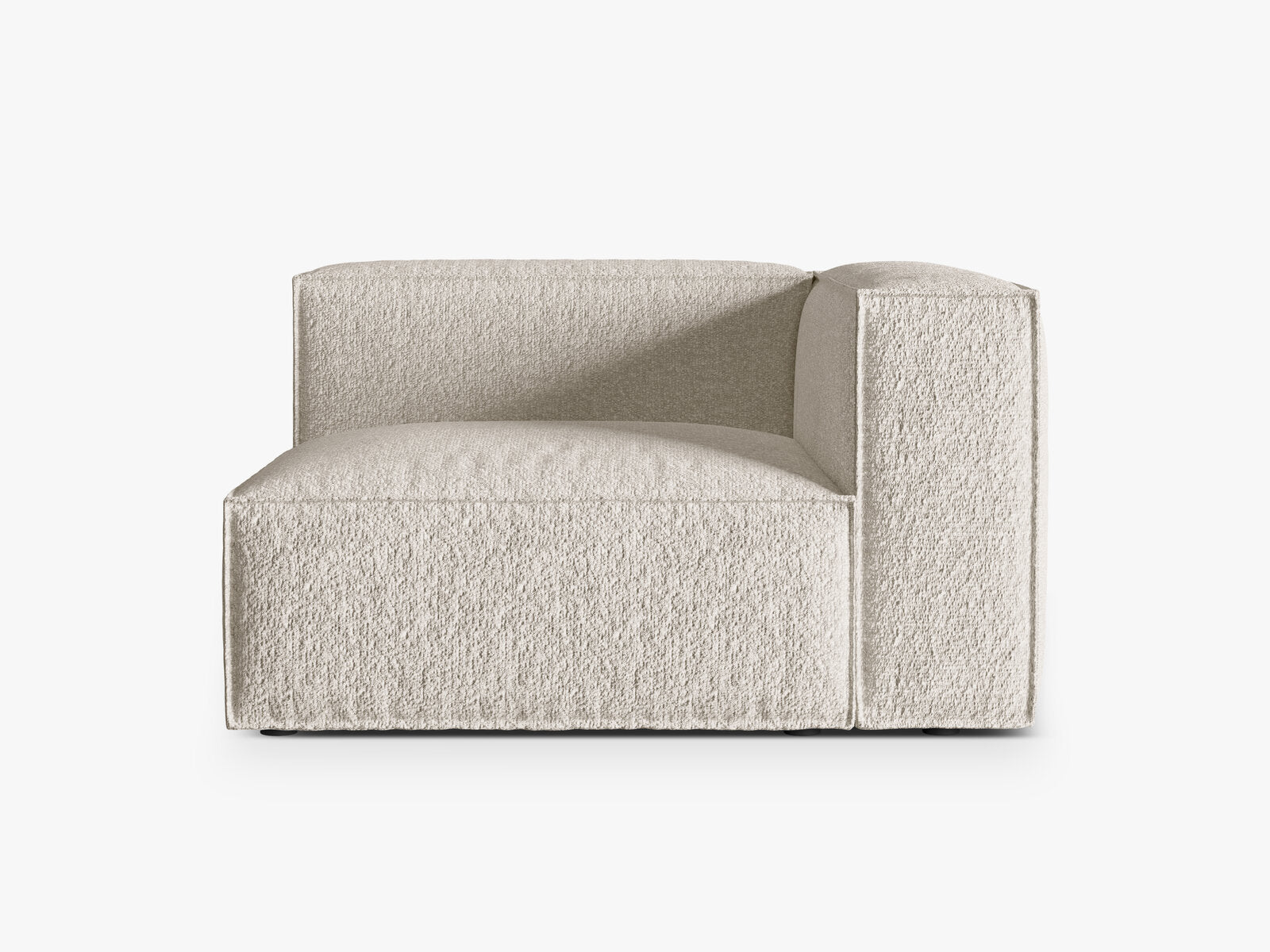 Micadoni Eckmodul Groß Nuria 1-Sitzer Rechts Boucle Beige