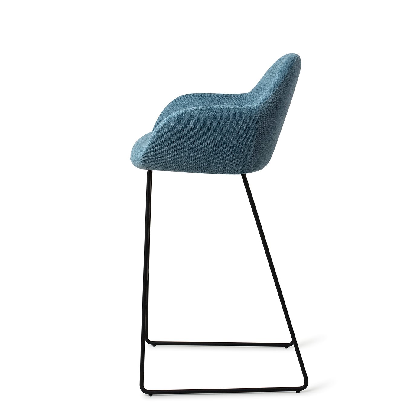 Jesper Home Barhocker Kushi Ocean-Eyes Slide Schwarz Tresenhöhe (65cm)