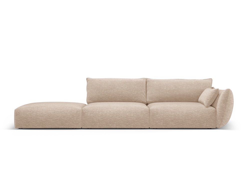 Cosmopolitan Design Sofa Matera 4-Sitzer offen Chenille Eden Dunkelbeige Links
