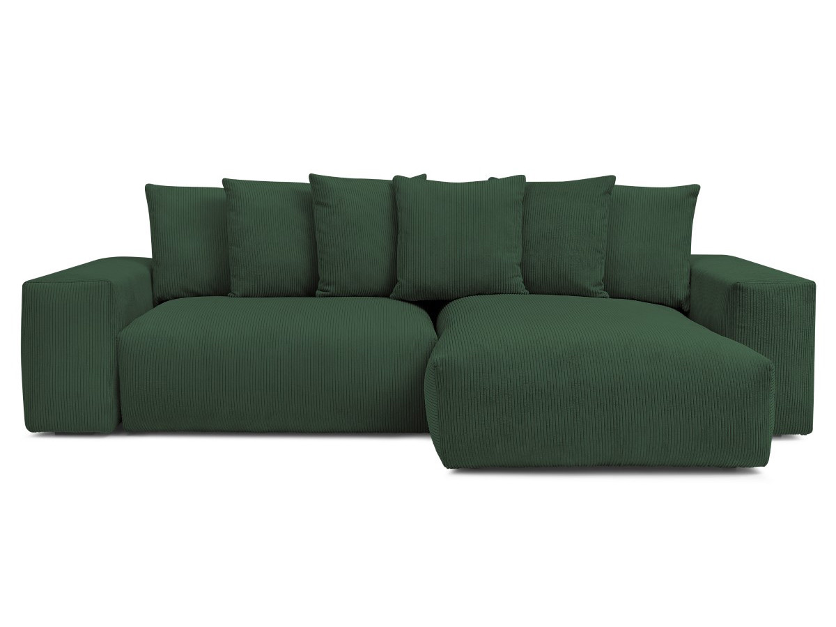Bobochic Voltaire Ecksofa 310 × 174 cm Cordsamt Grün