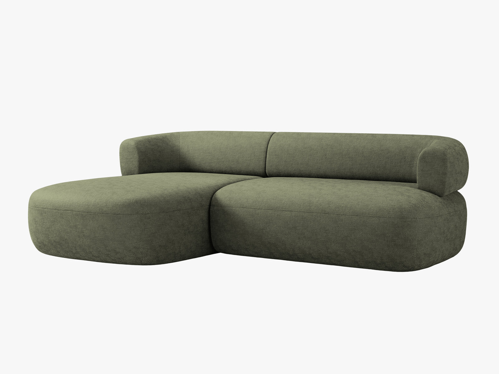 Micadoni 5-Sitzer Ecksofa Jenny Links Chenille Perfect Harmony Grün