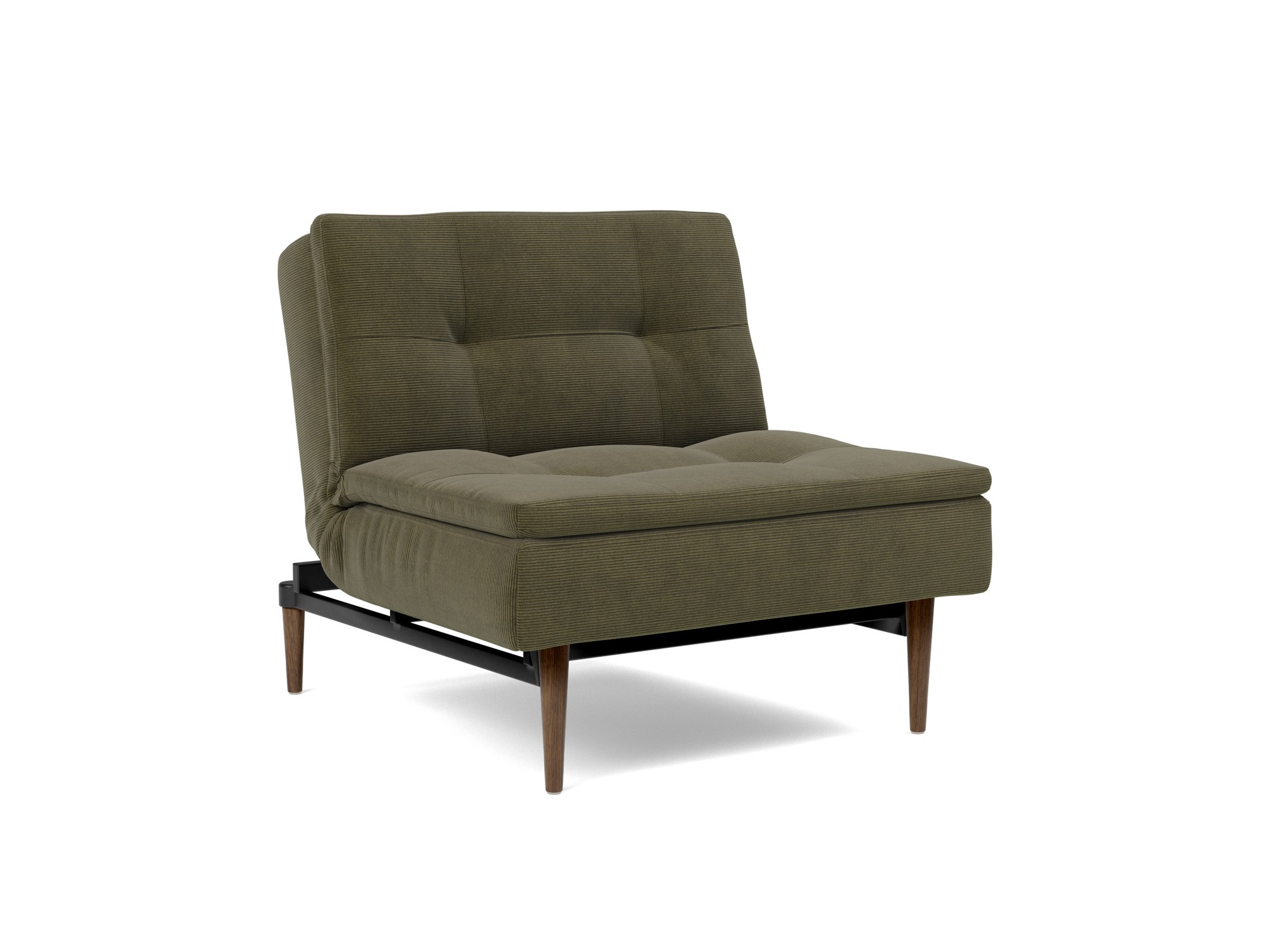 Sessel Dublexo Kord Cordufine 316-Pine-Green Beine Styletto Eiche dunkel