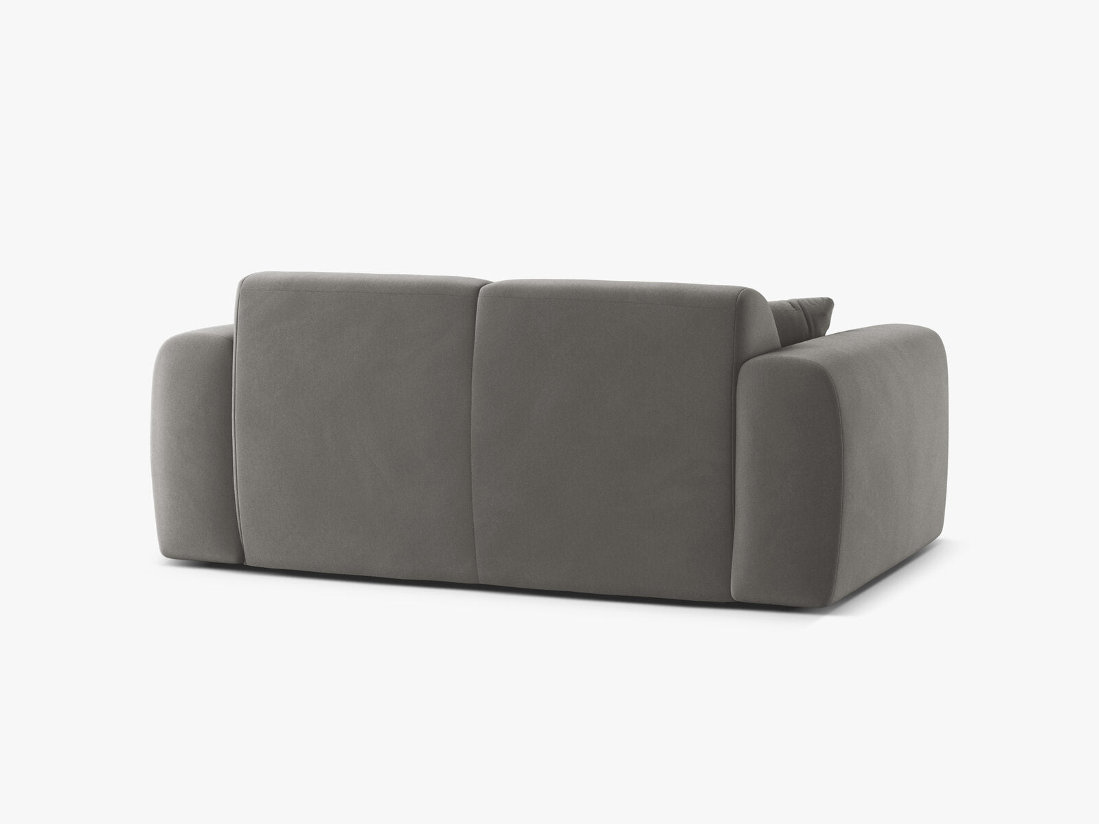 Micadoni Sofa Molino 2-Sitzer Samt Casino Grau