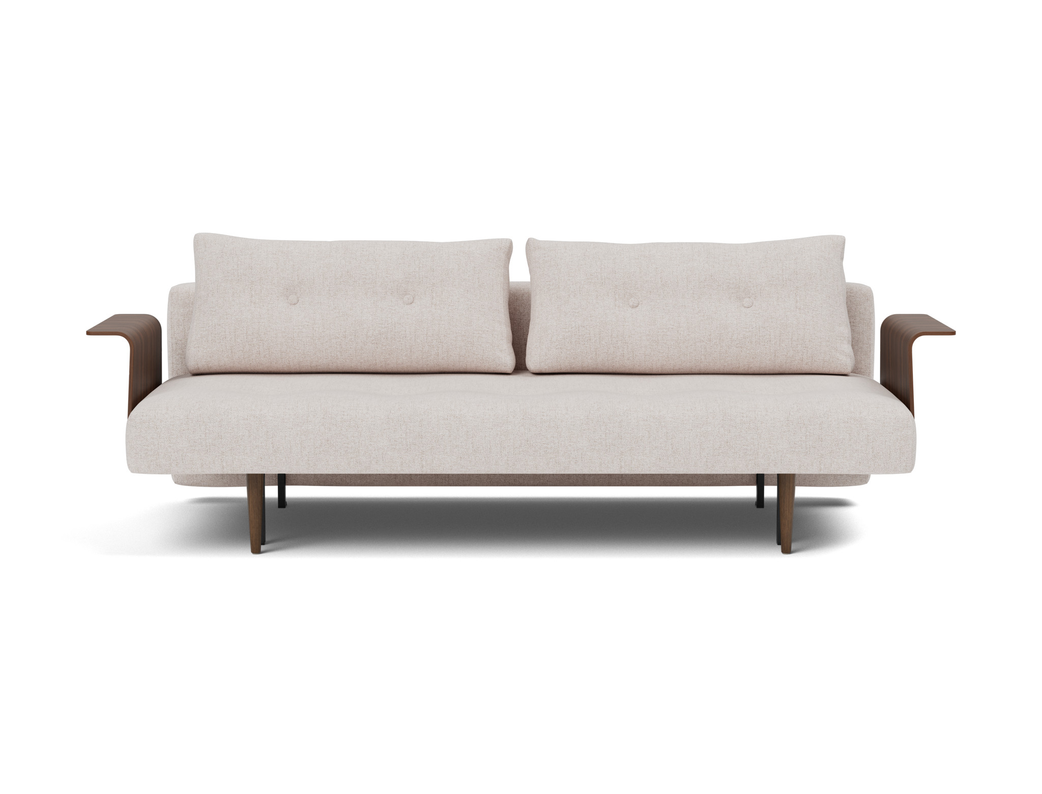 Schlafsofa Recast mit Armlehnen Strukturierter Stoff Weda 300-Weda-Sand