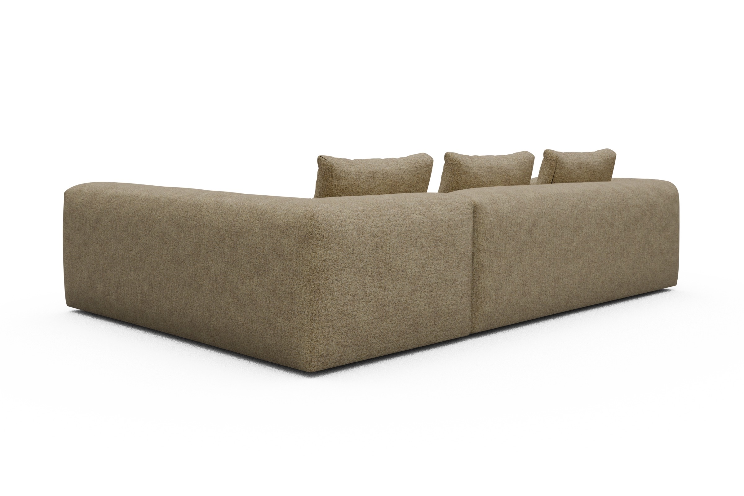 Ecksofa Fred 2x 2,5-Sitzer rechts offen Carreno-Silician-Yellow