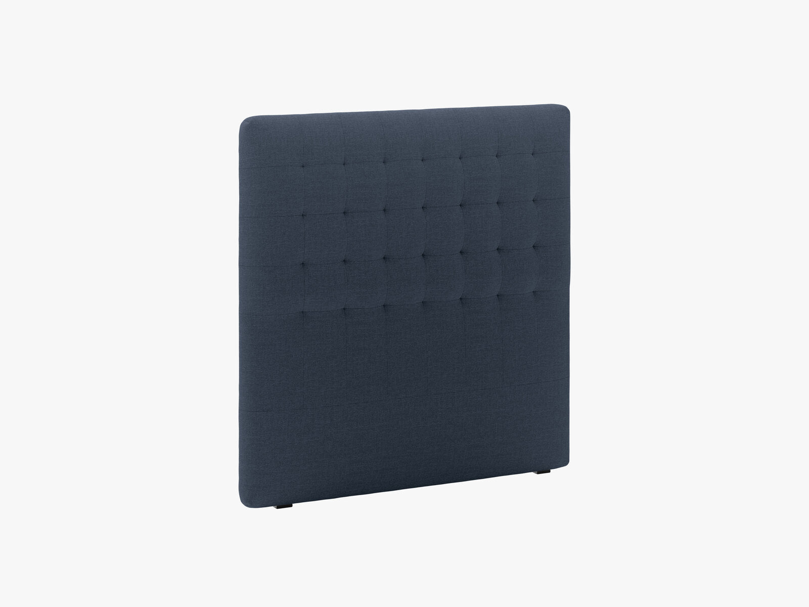 Micadoni Nova Samtiger Kopfteil 120 cm (H 120 cm) Strukturierter Stoff Liberty Marineblau 120x120